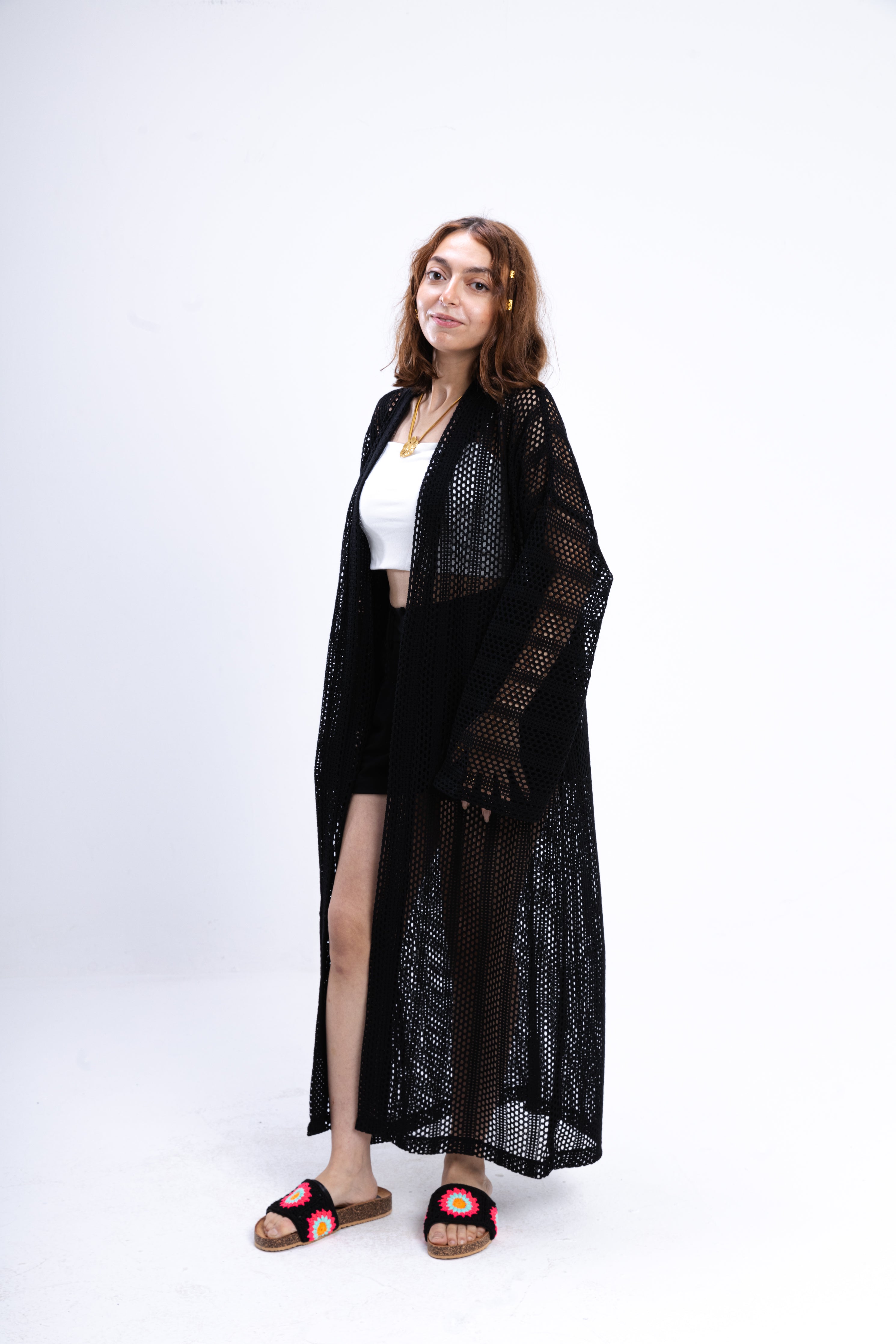 Black Knit Cover Up