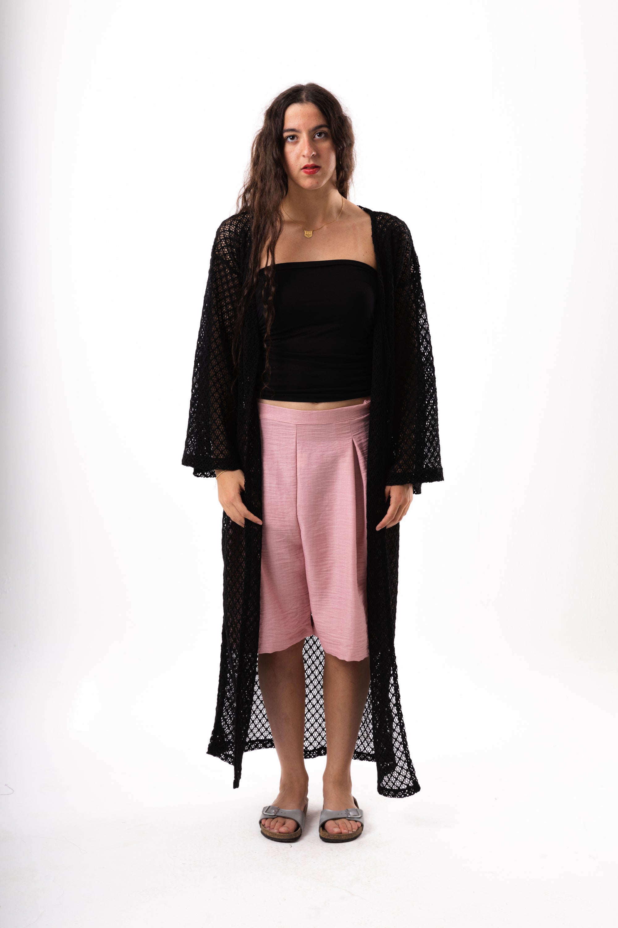 Black Knit Cover Up