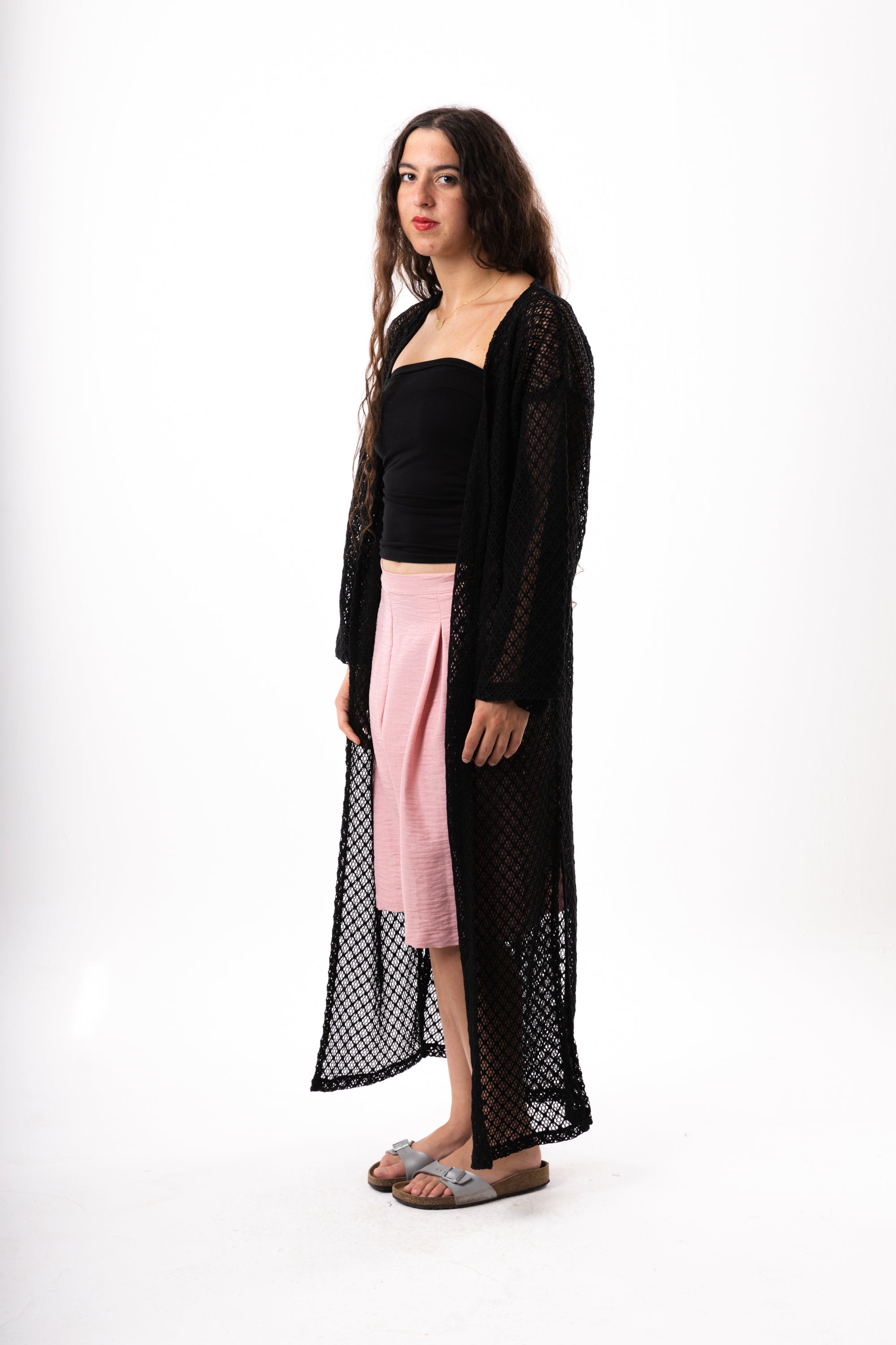 Black Knit Cover Up