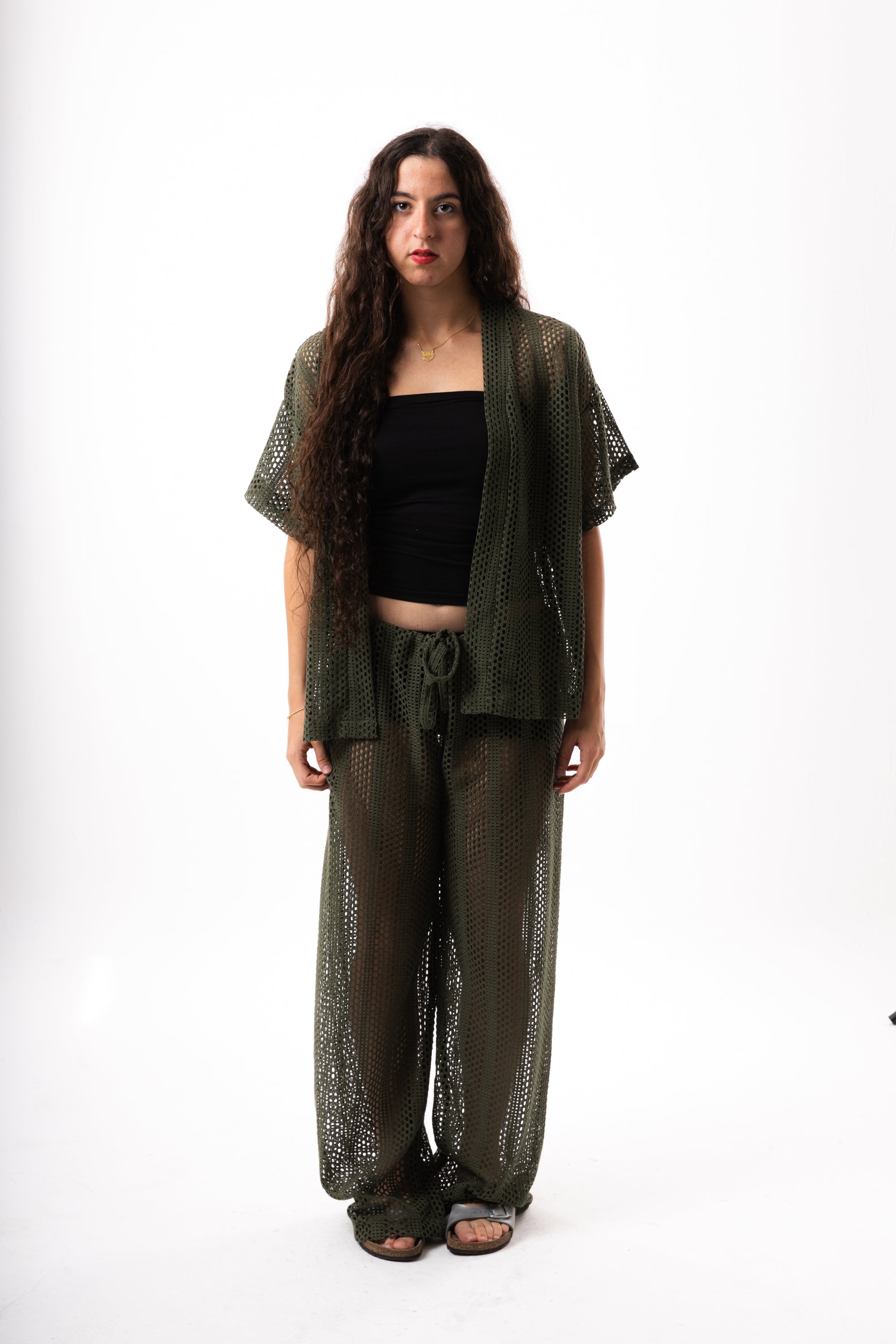 Olive Green Knit Set