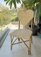 Bamboo Heart Chair