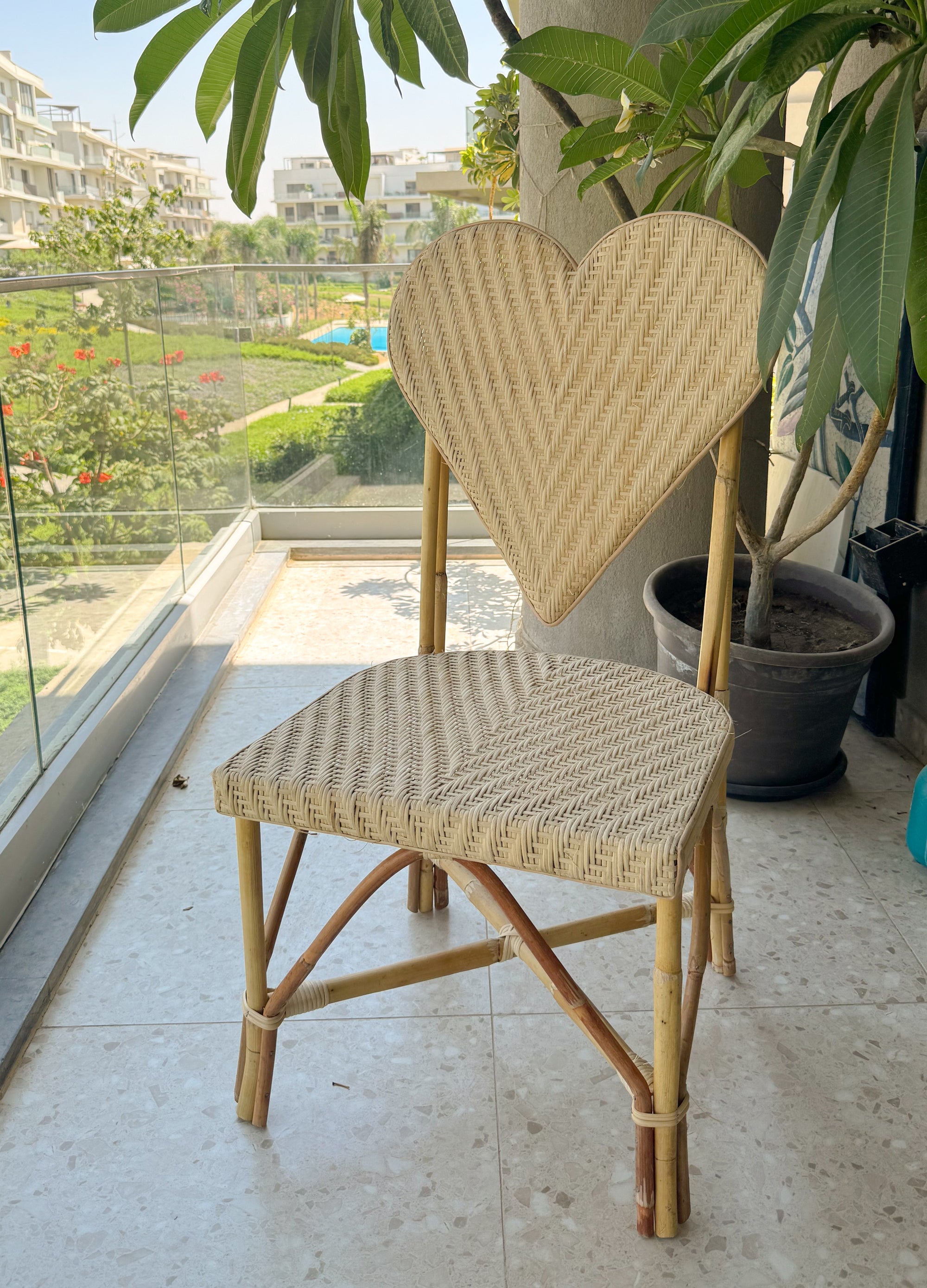 Bamboo Heart Chair