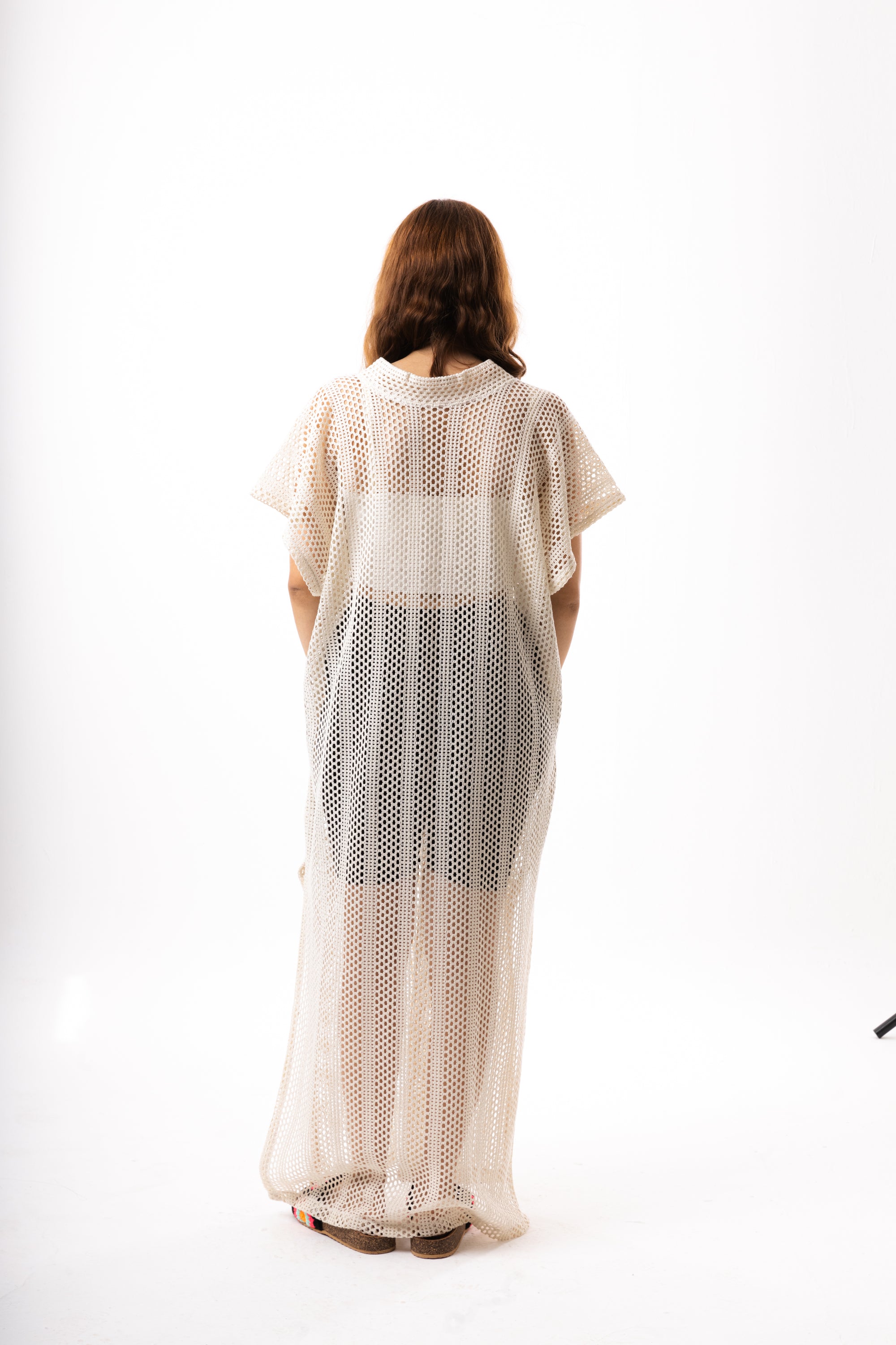 Beige Knit Dress