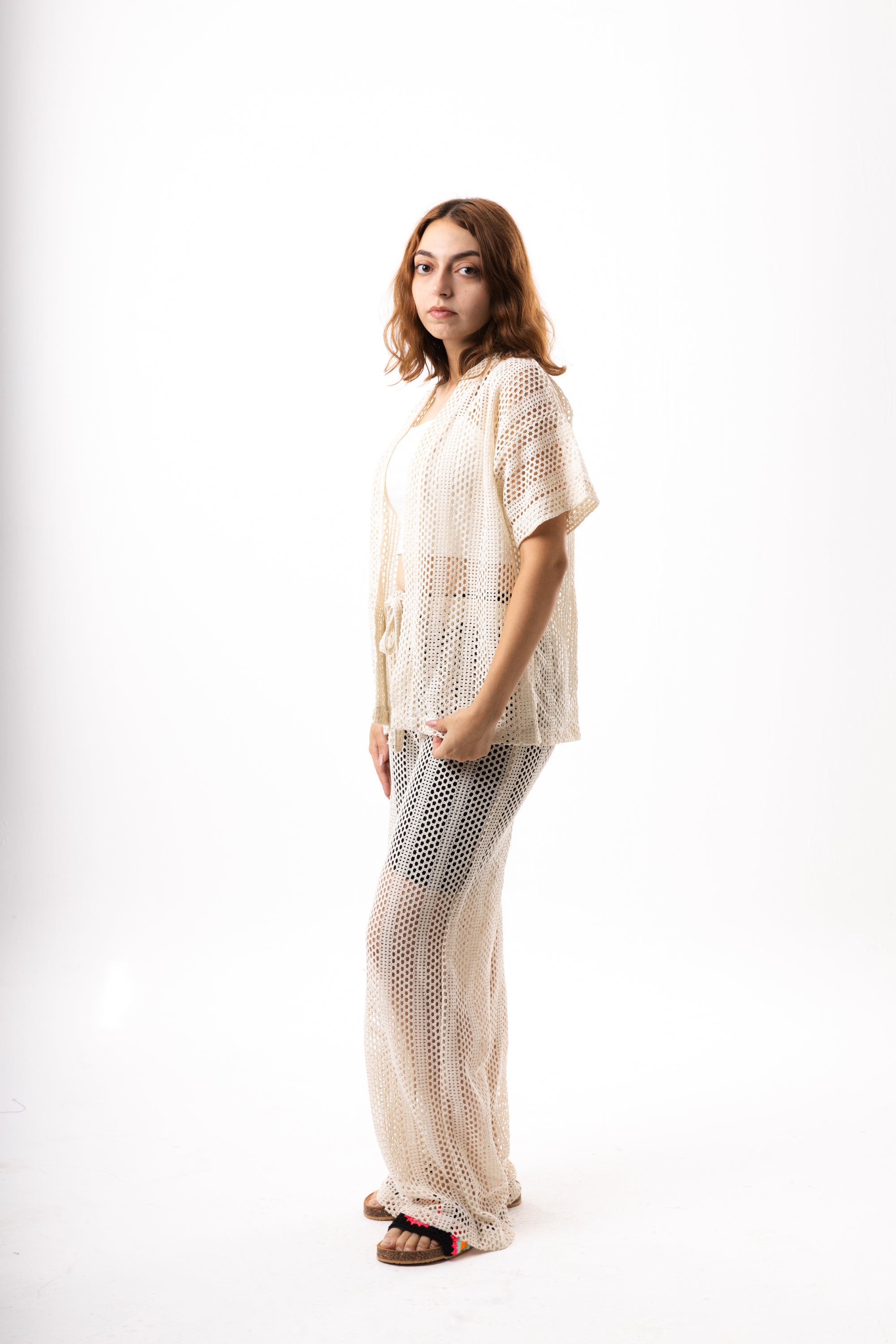 Beige Knit Set