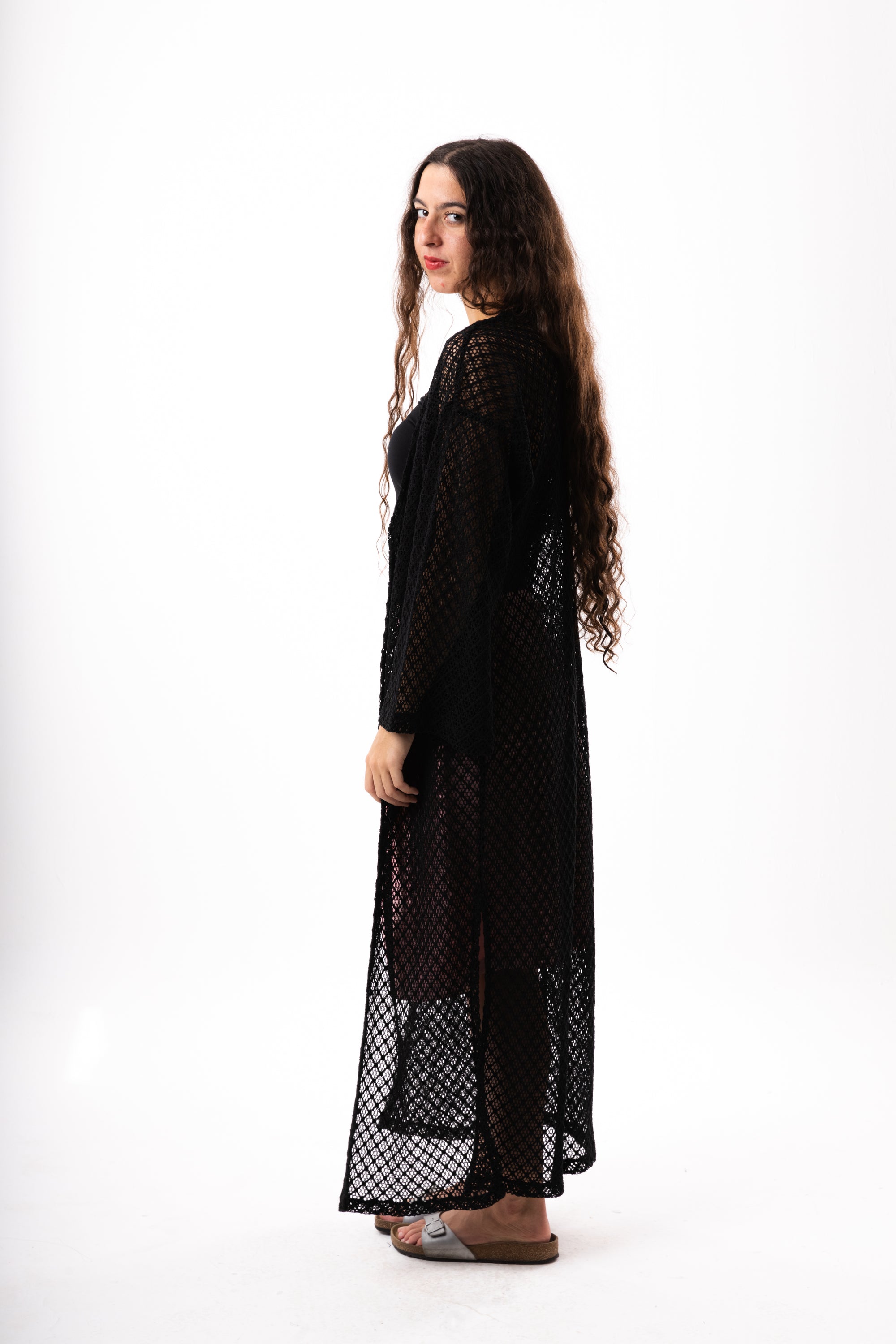 Black Knit Cover Up