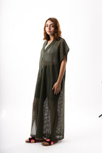 Olive Green Knit Dress