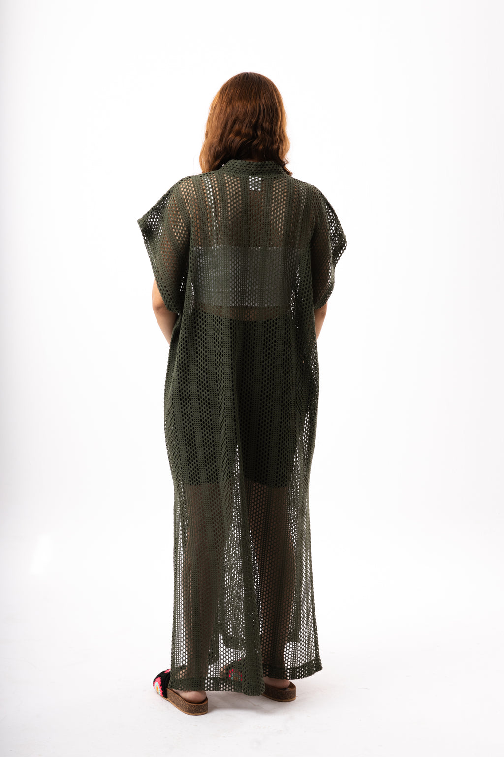 Olive Green Knit Dress