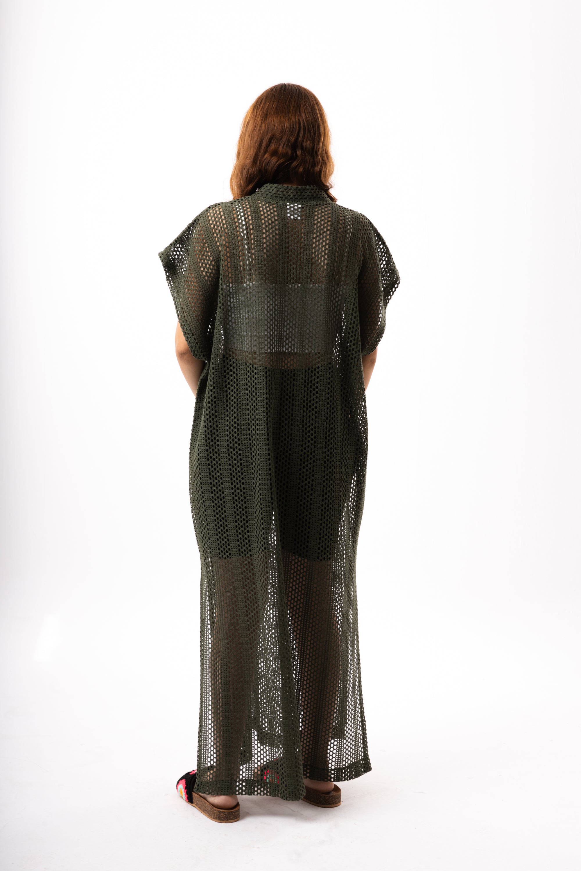 Olive Green Knit Dress