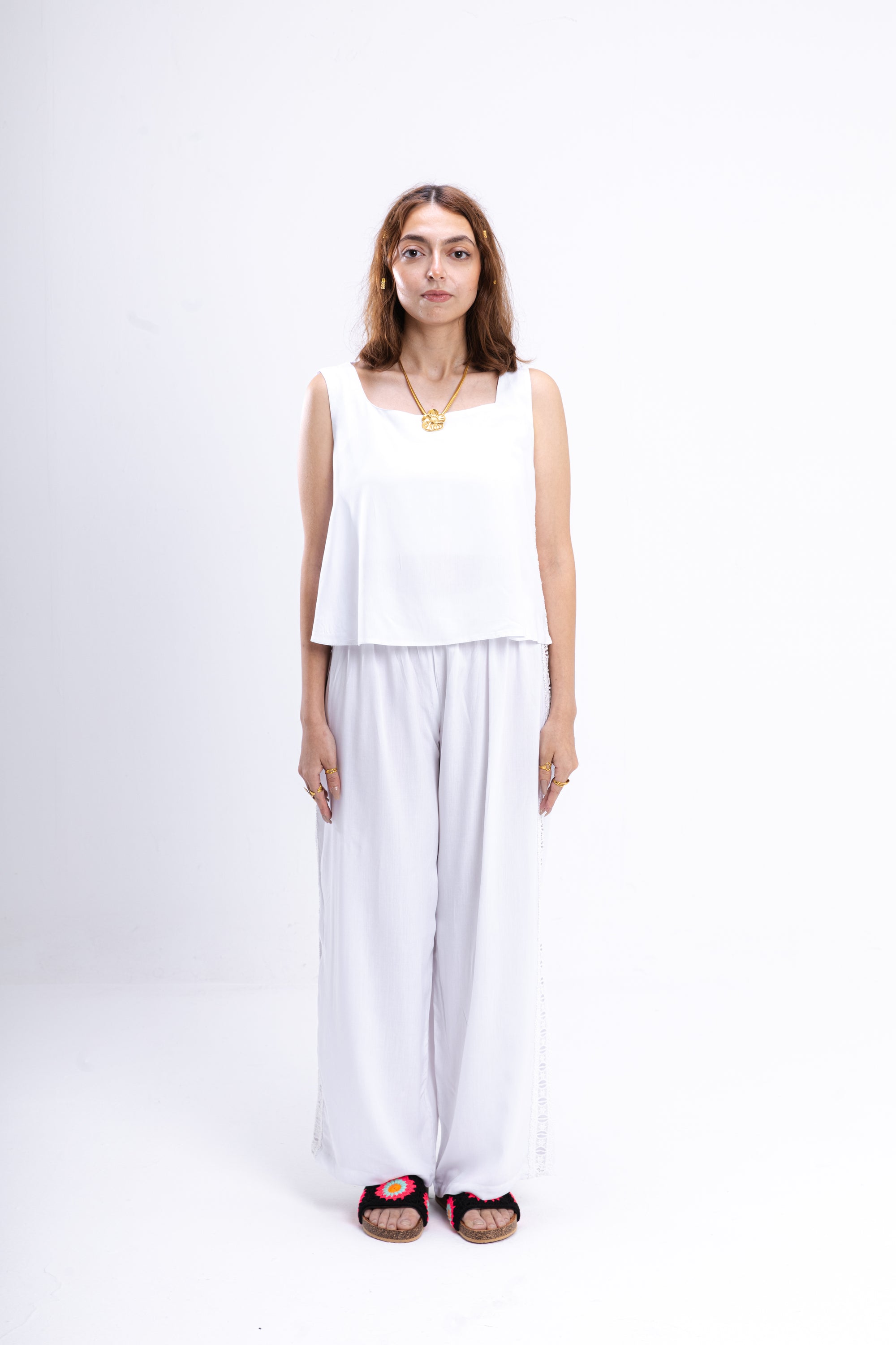 White Dentelle Pajama