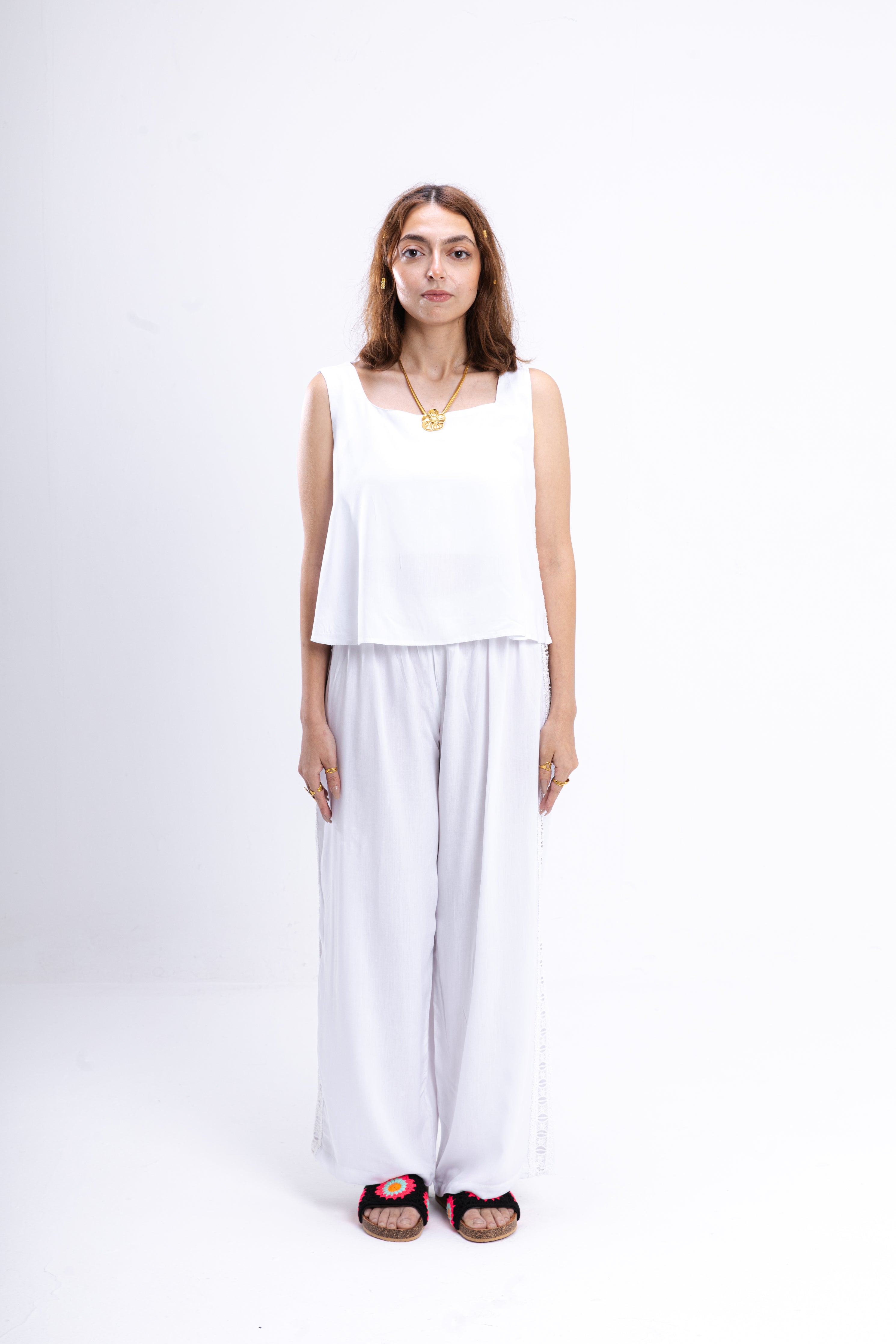 White Dentelle Pajama