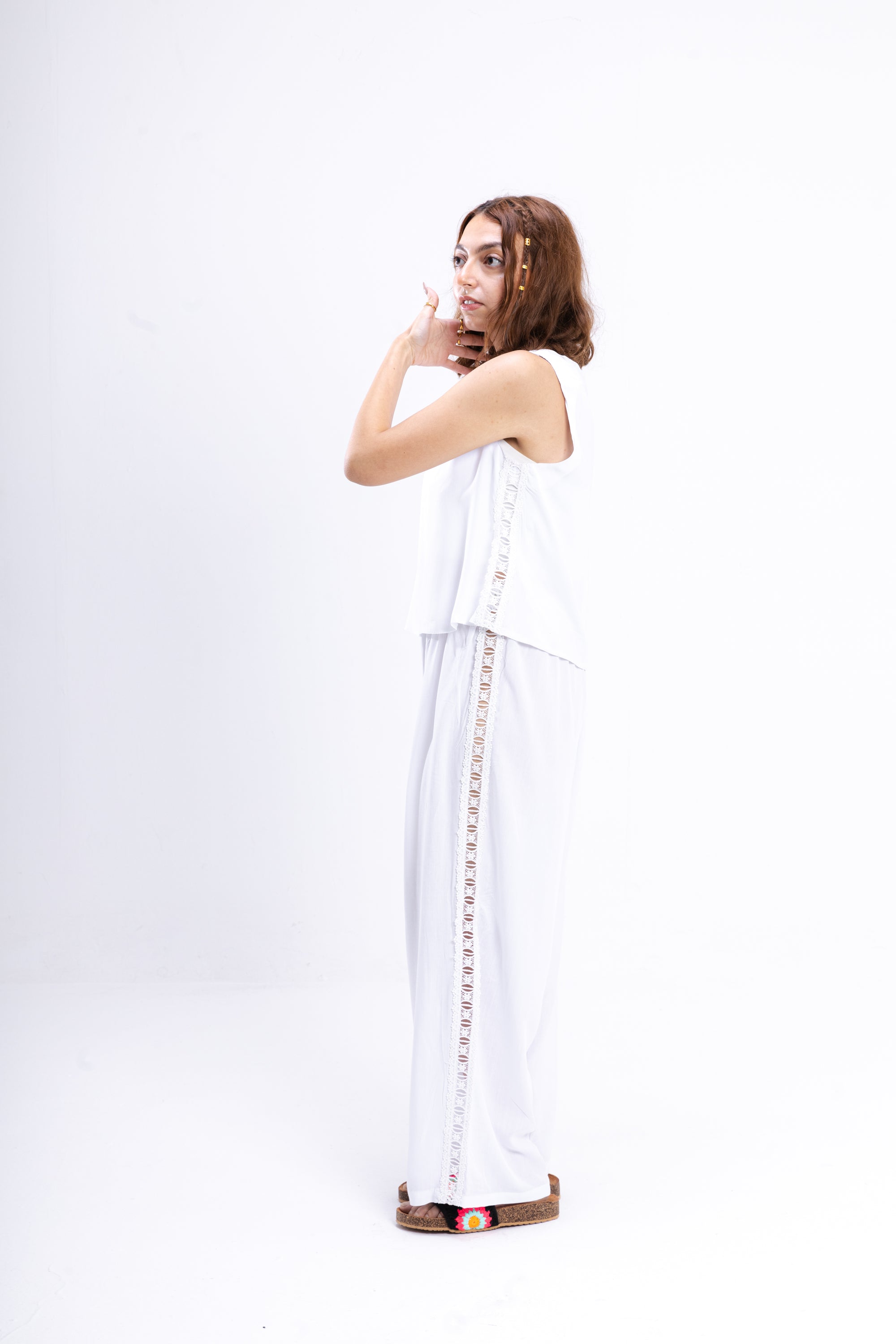 White Dentelle Pajama