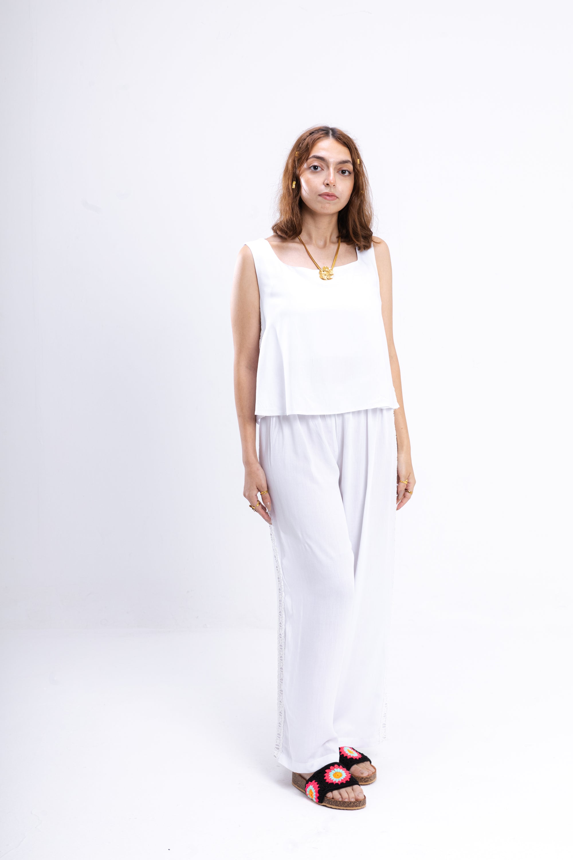 White Dentelle Pajama