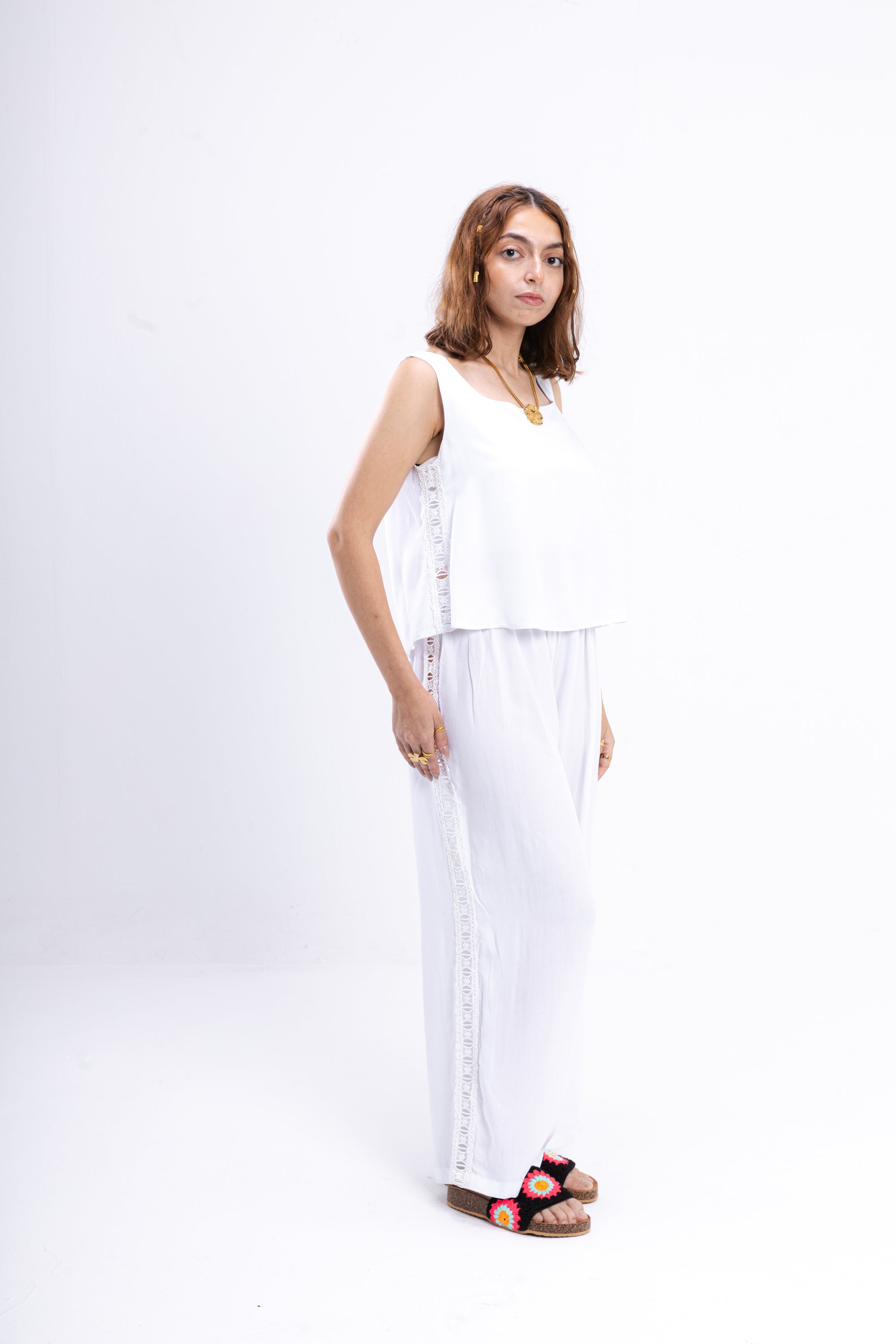 White Dentelle Pajama