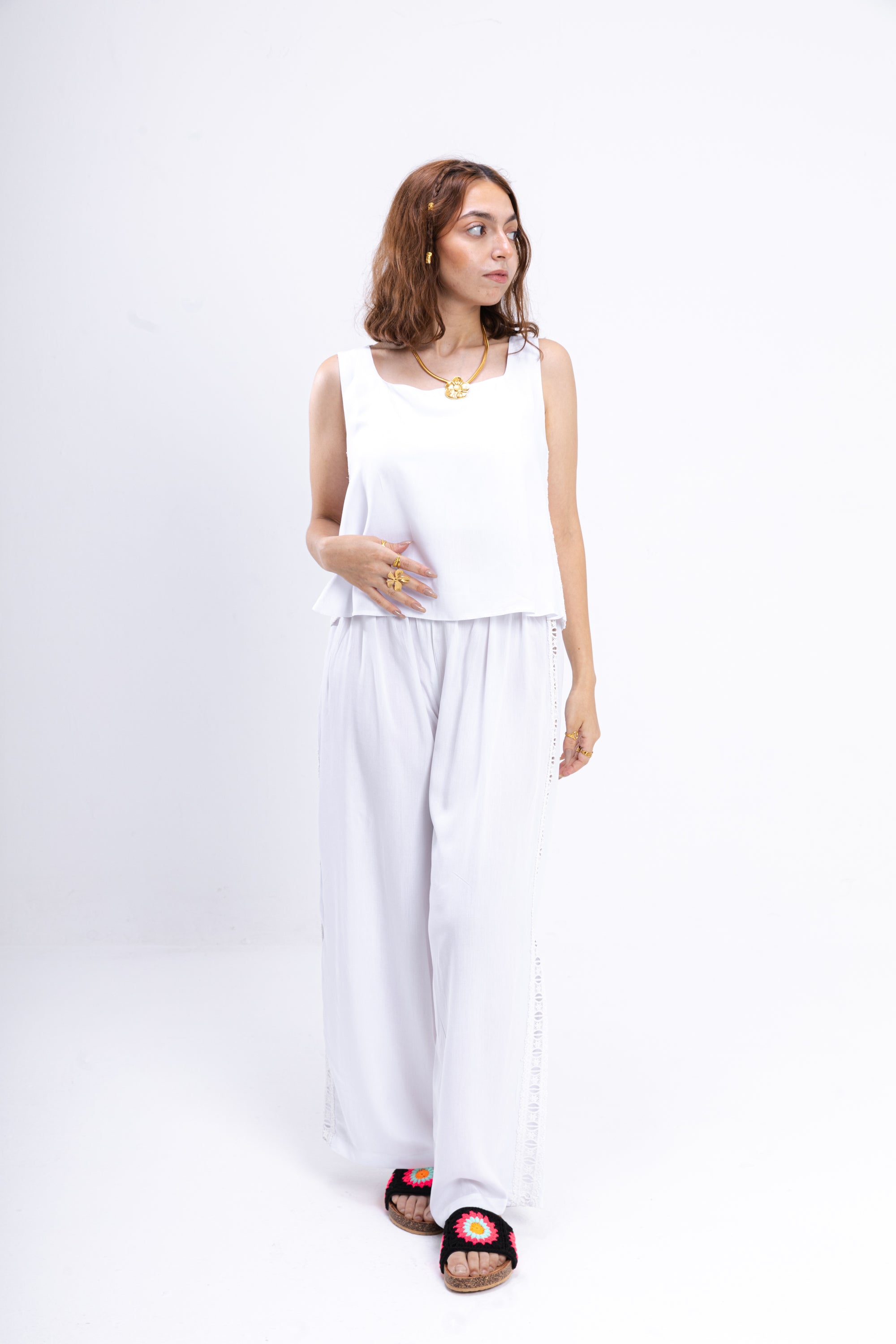 White Dentelle Pajama