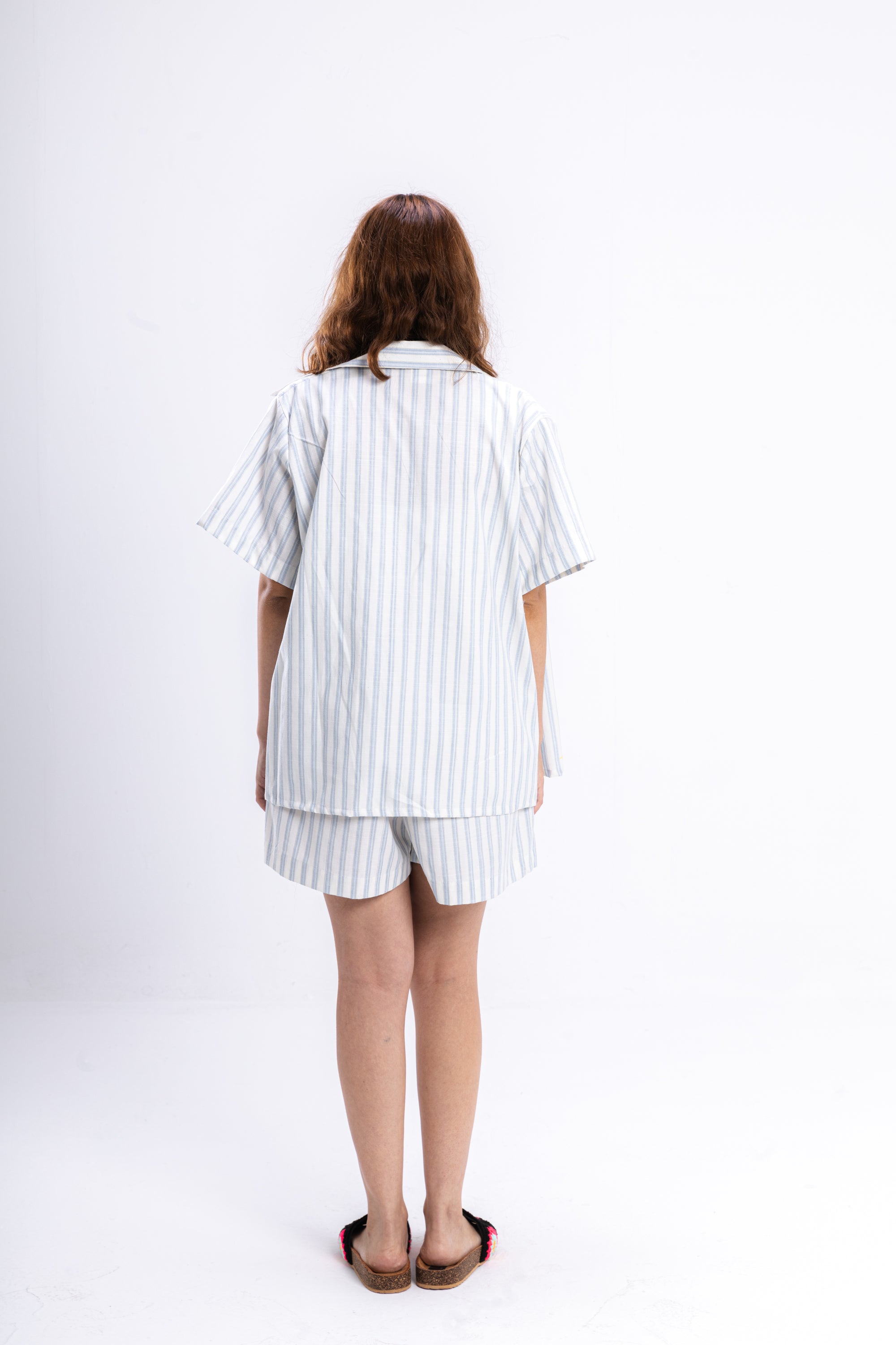White Striped Coastal Set