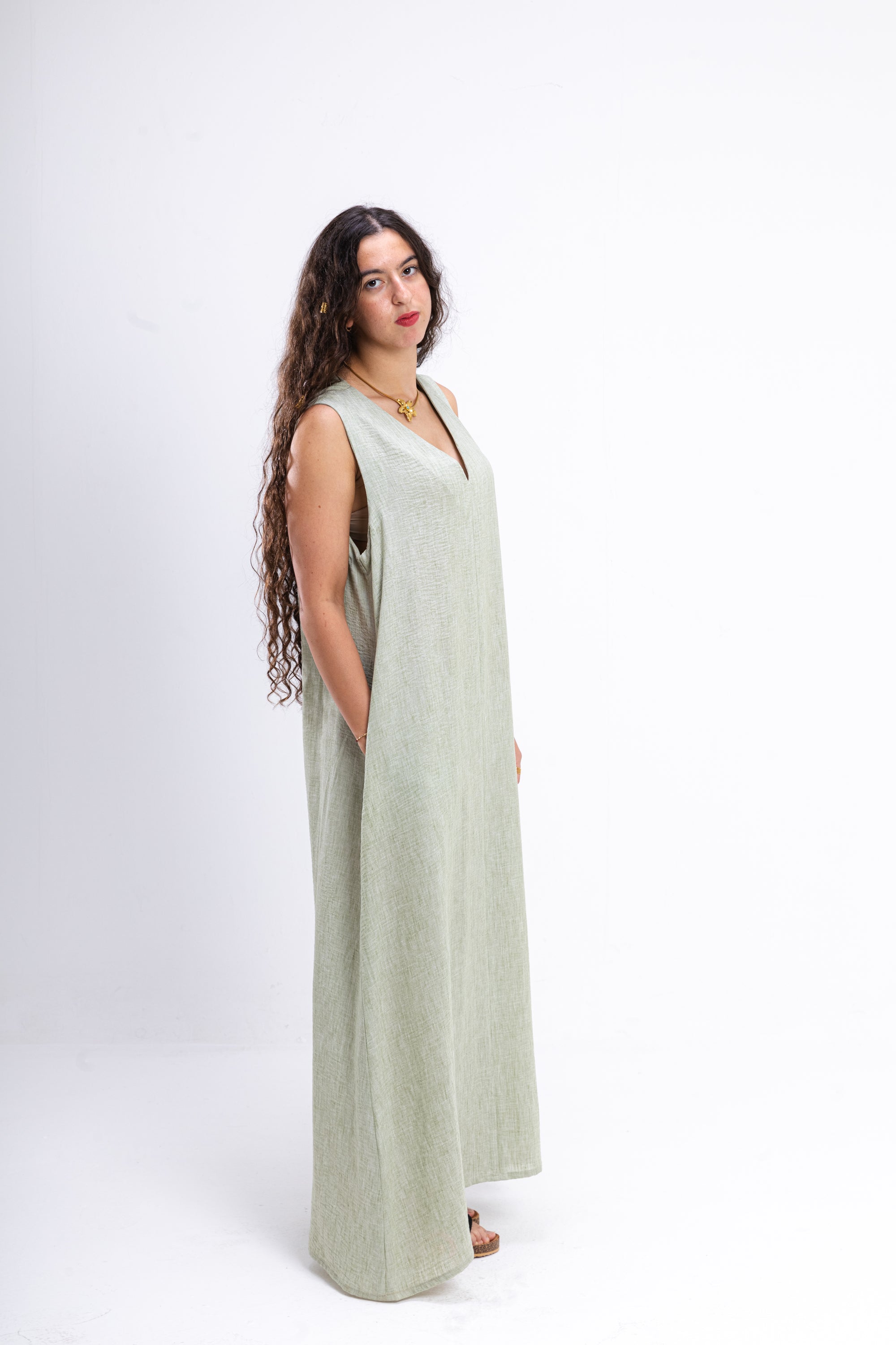 Sage Green Summer Dress