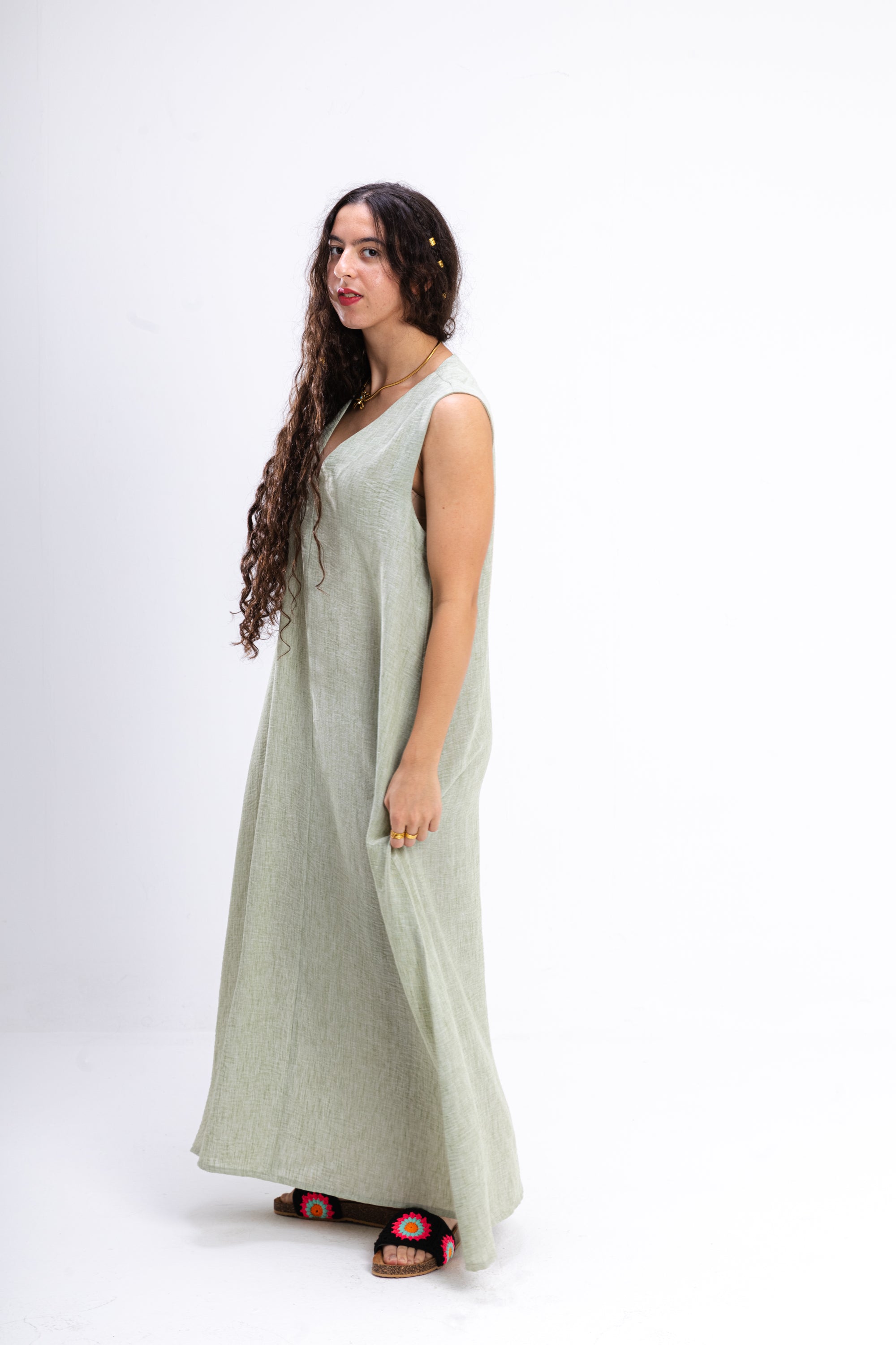 Sage Green Summer Dress
