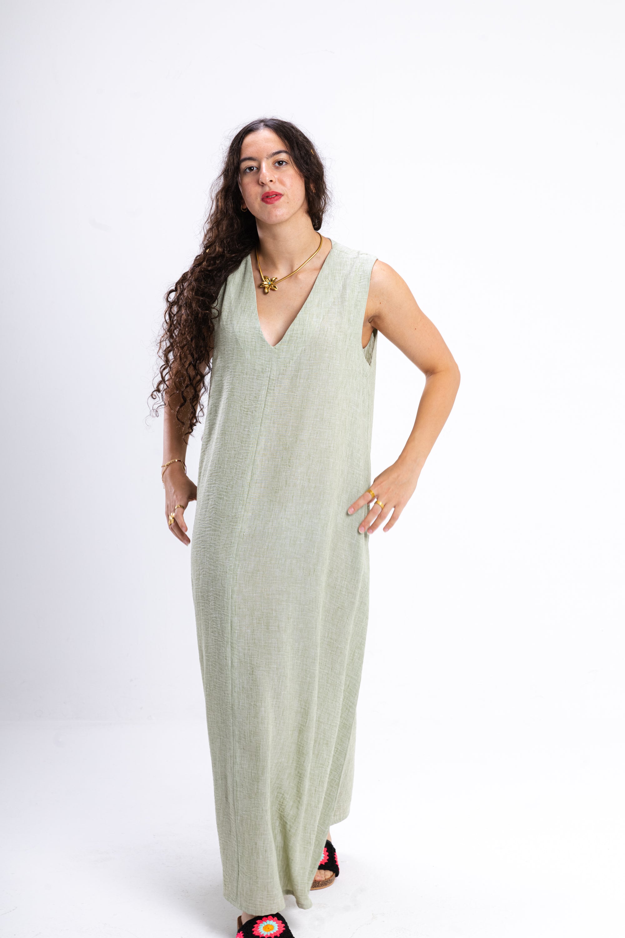 Sage Green Summer Dress