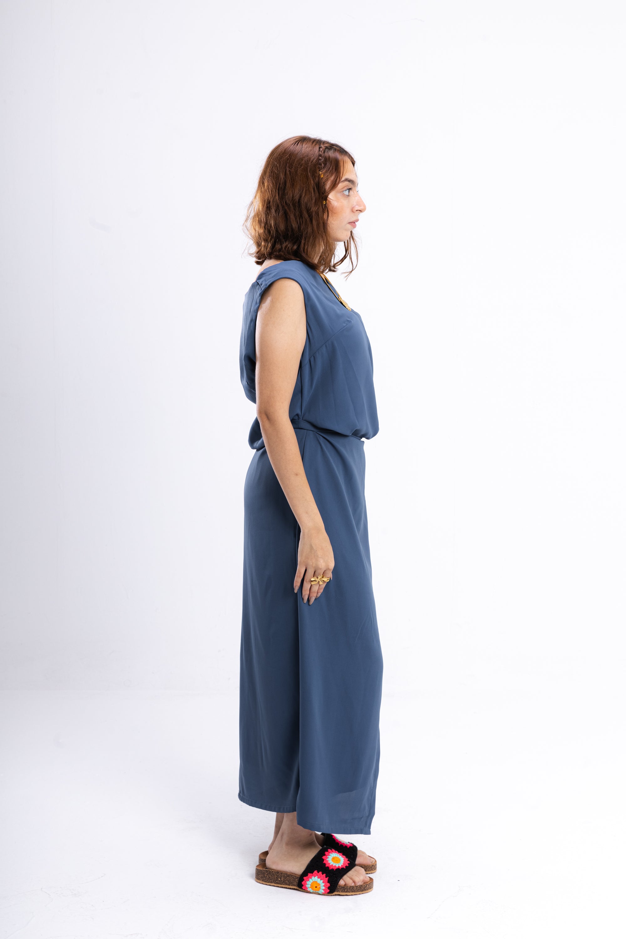 Blue Asymmetrical Dress
