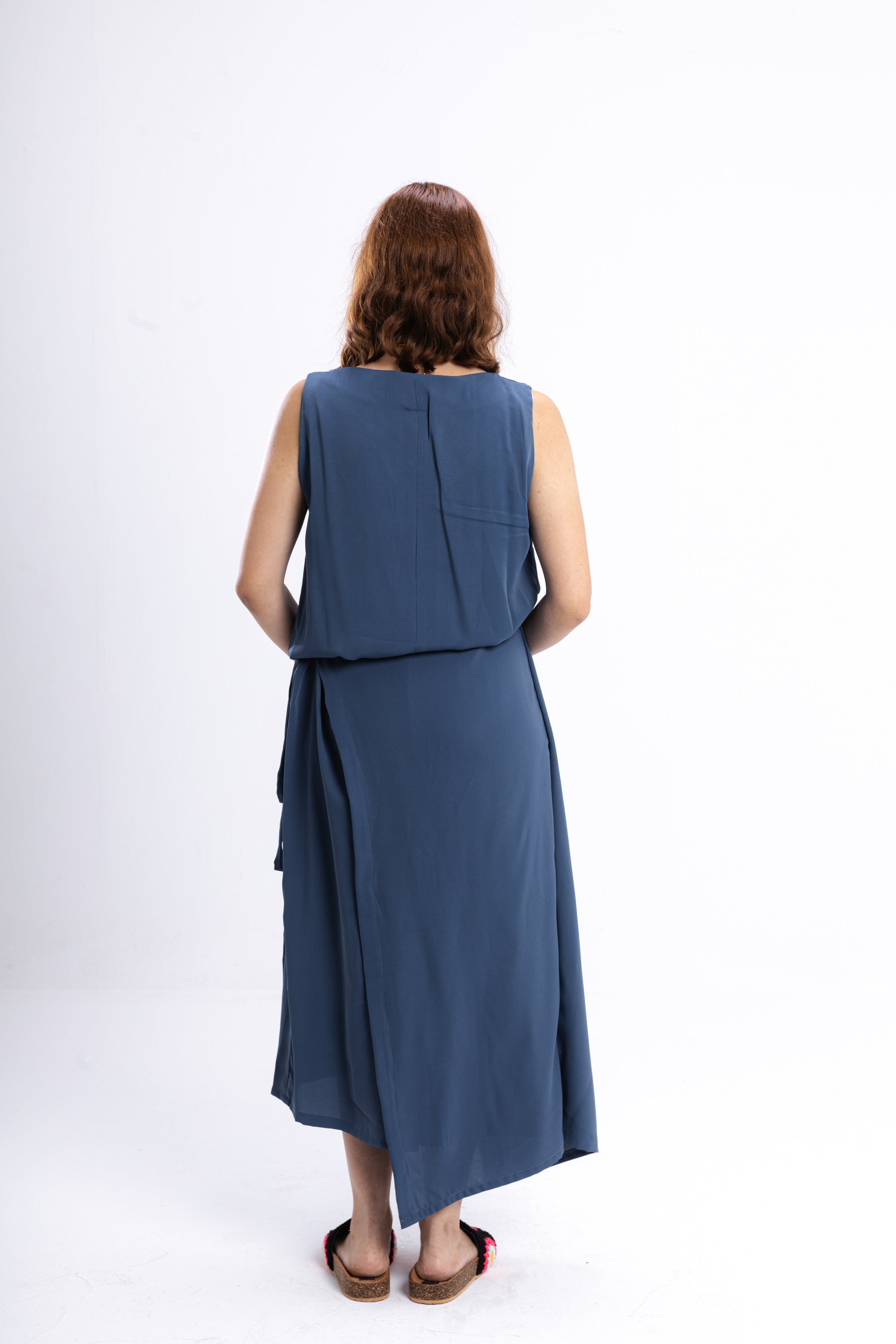 Blue Asymmetrical Dress