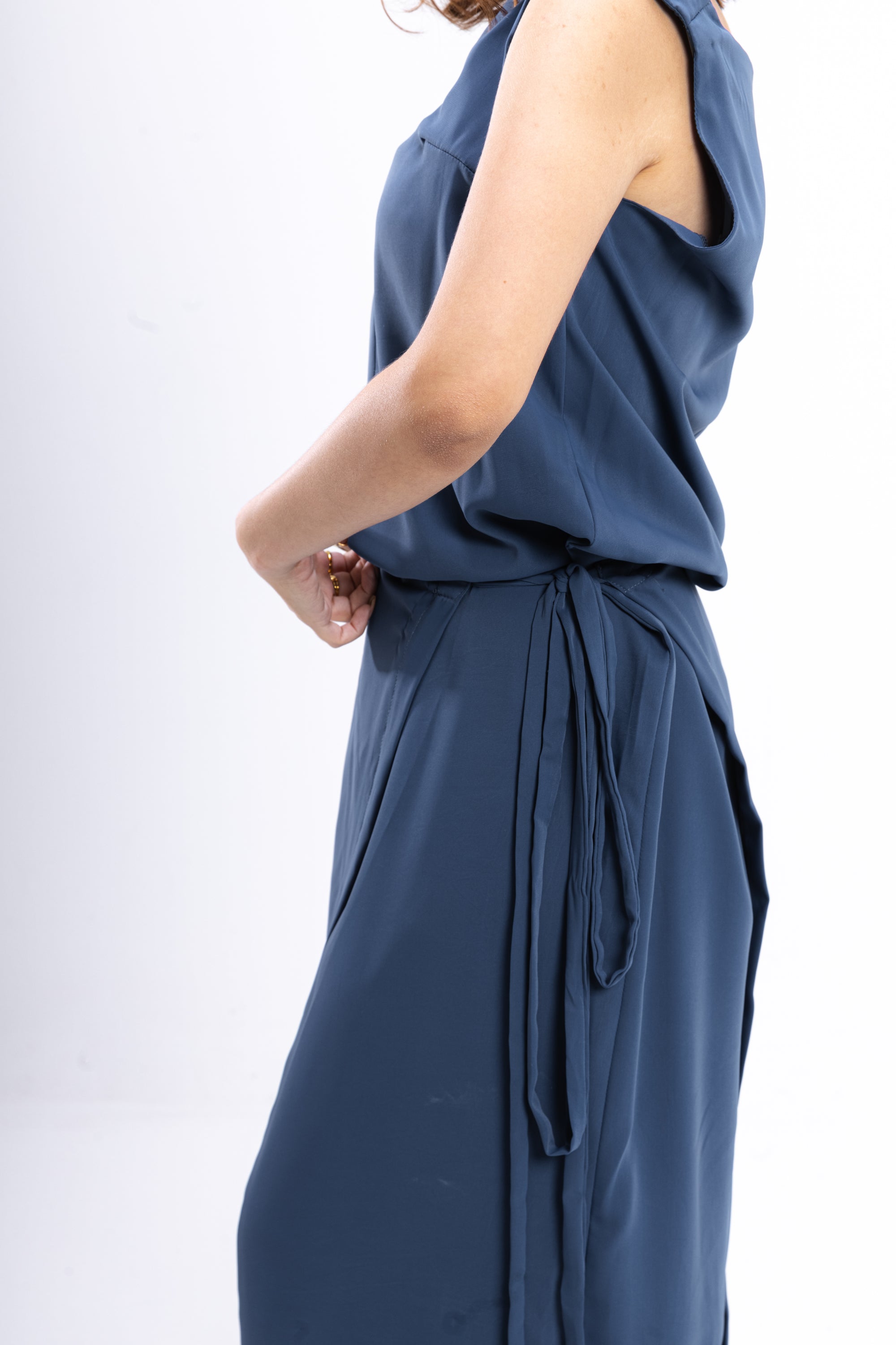 Blue Asymmetrical Dress