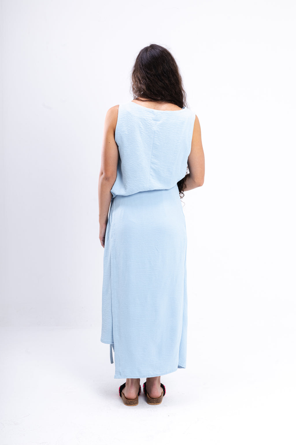 Baby Blue Asymmetrical Dress