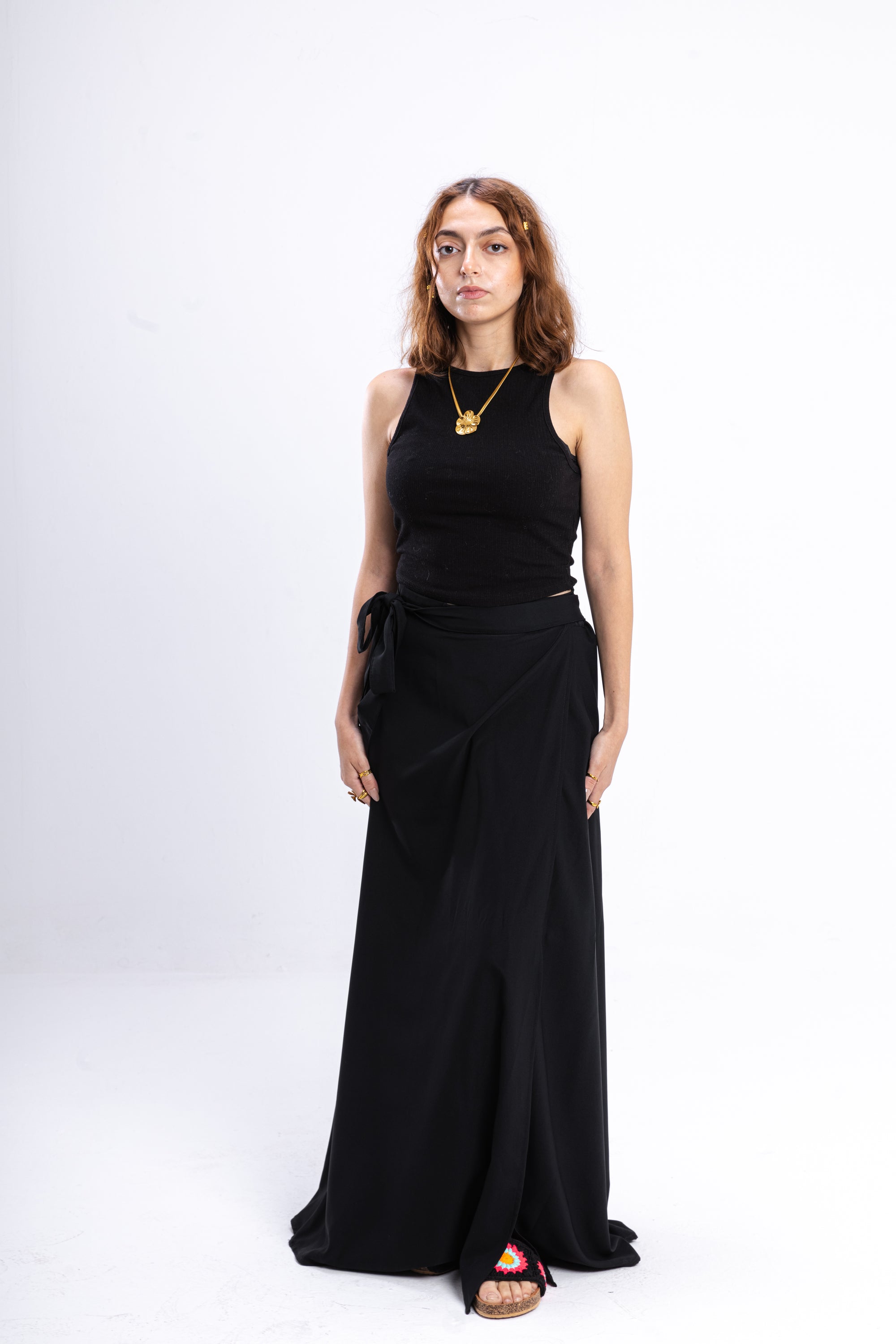 Black Envelope Skirt
