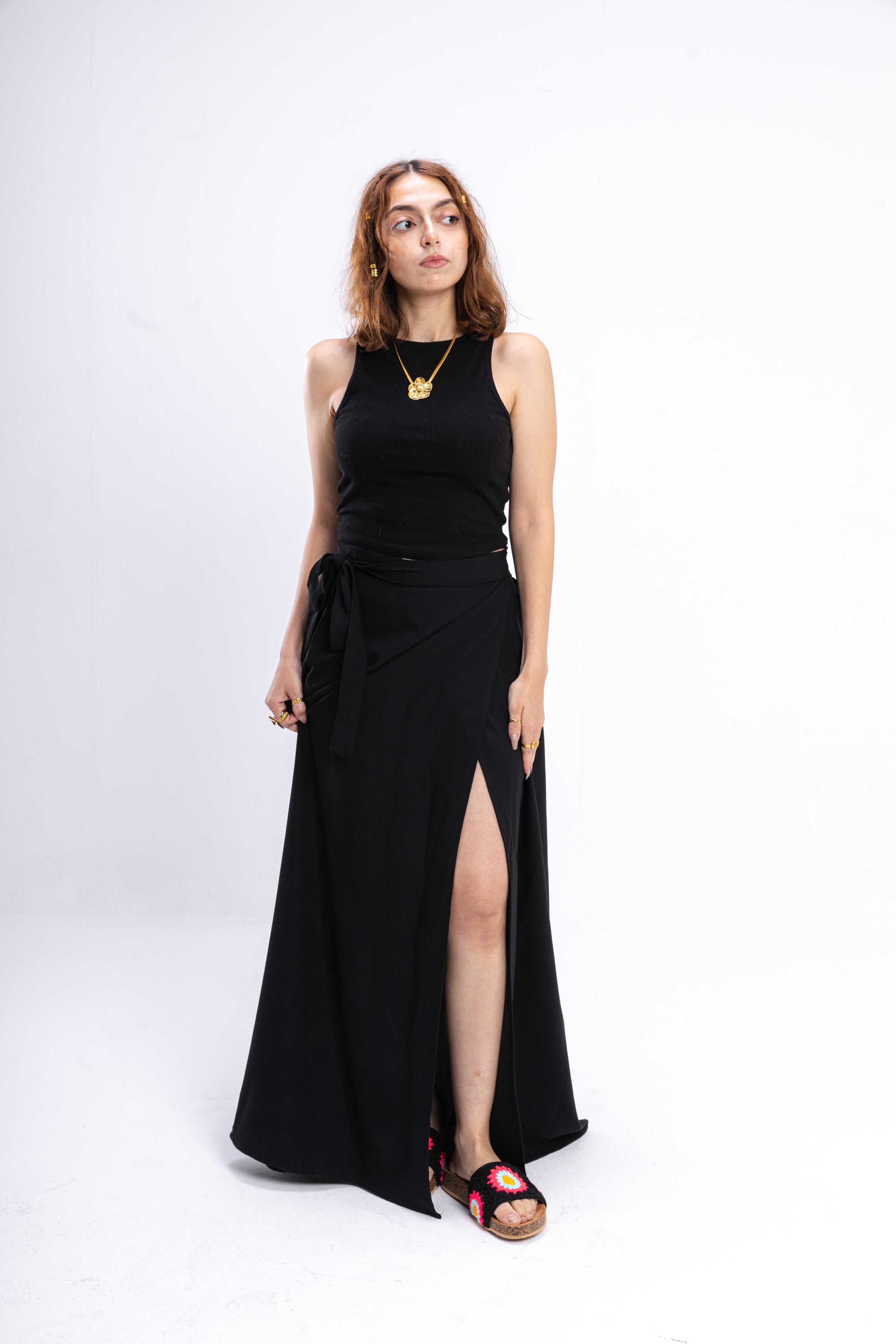 Black Envelope Skirt