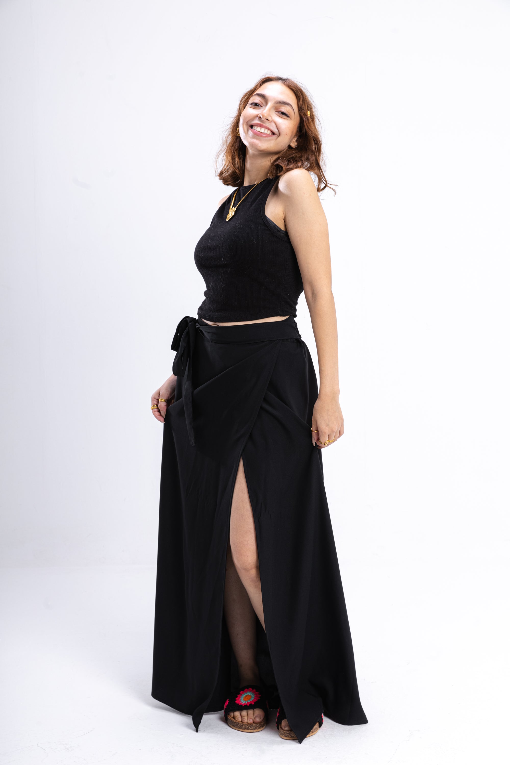 Black Envelope Skirt