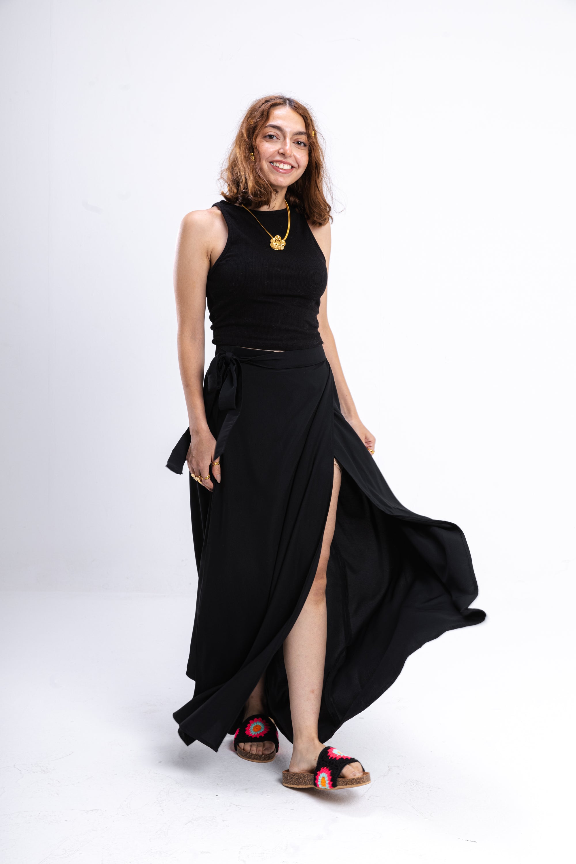 Black Envelope Skirt