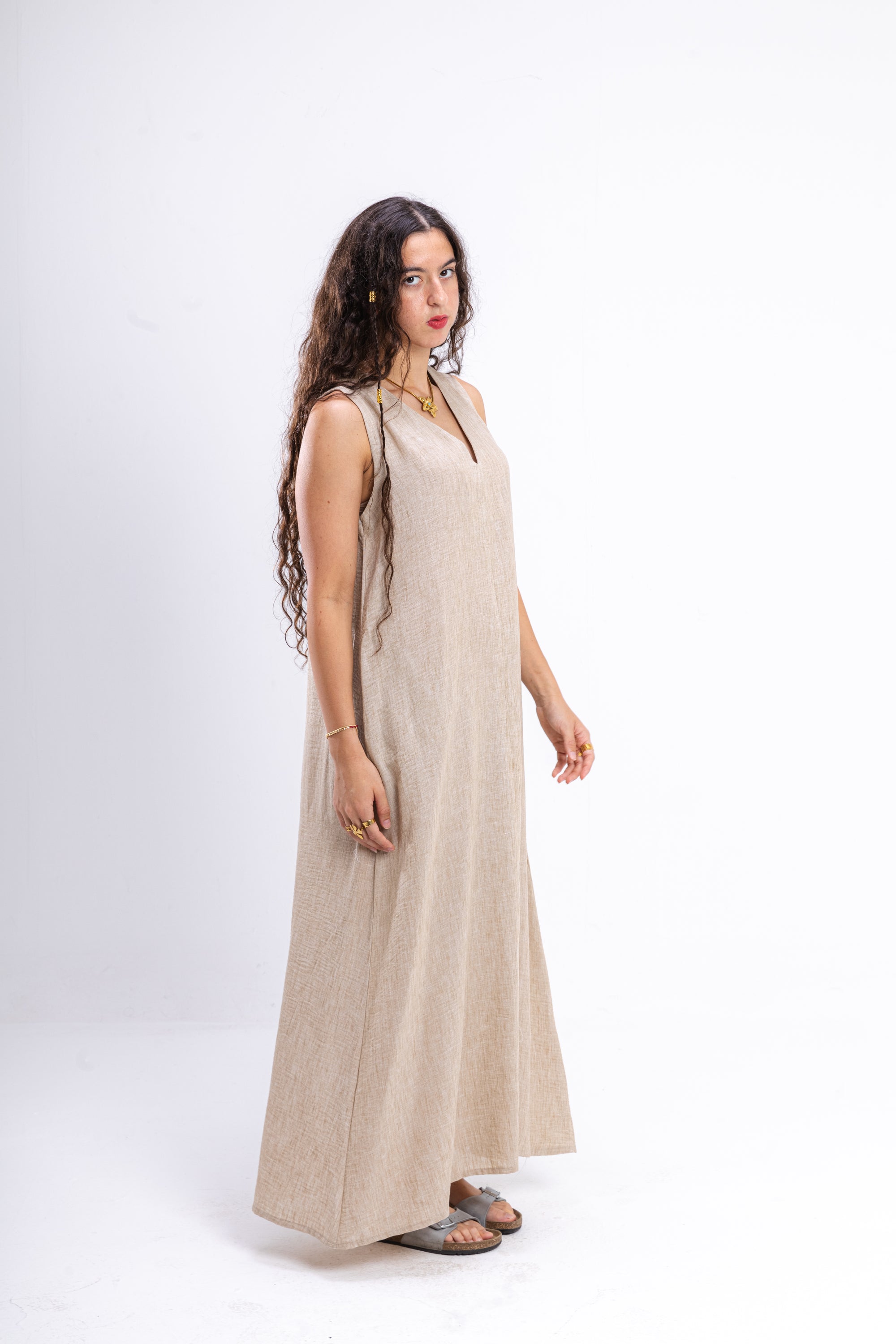 Beige Summer Dress