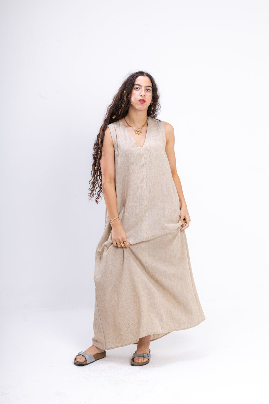 Beige Summer Dress