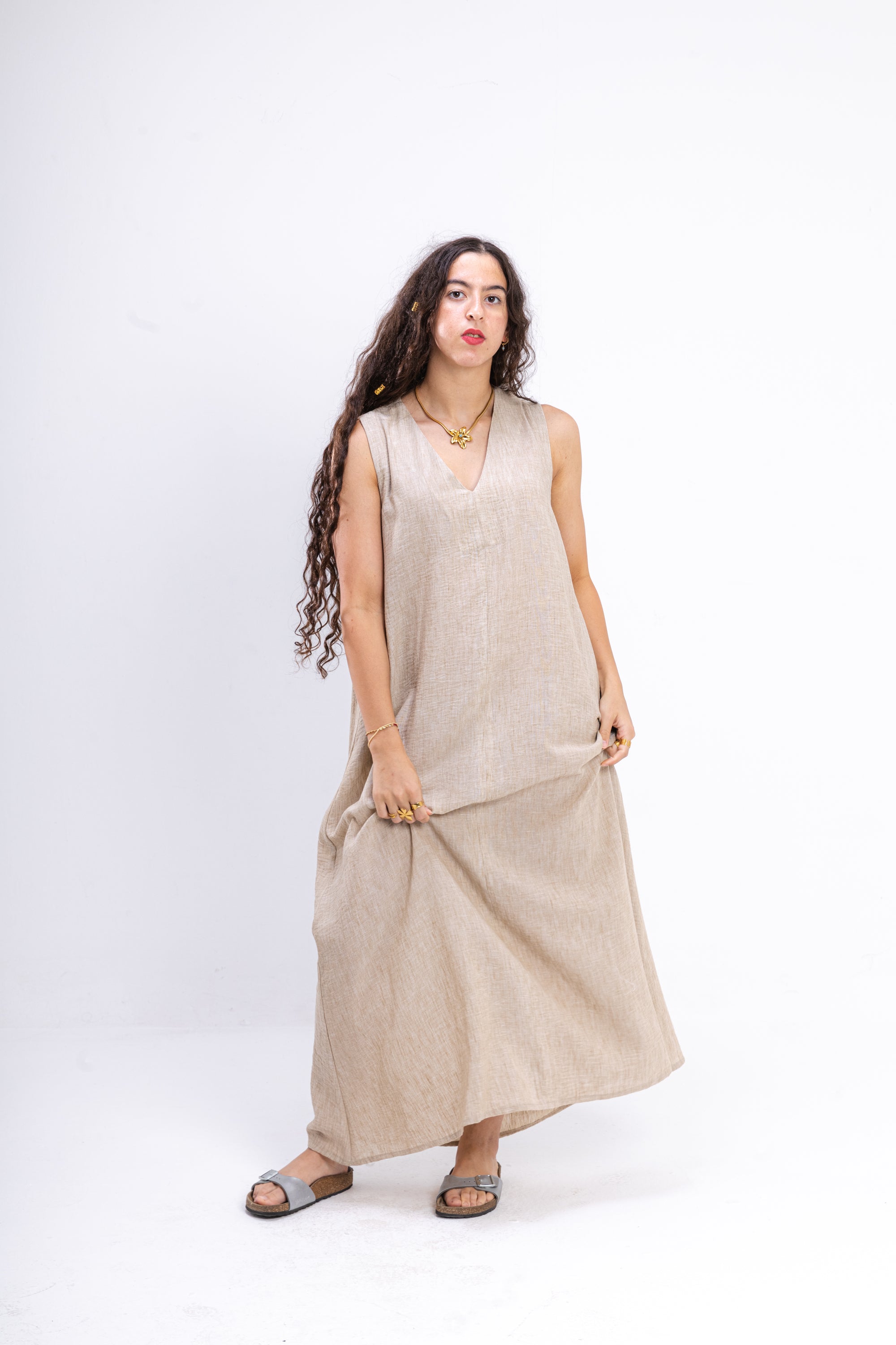 Beige Summer Dress