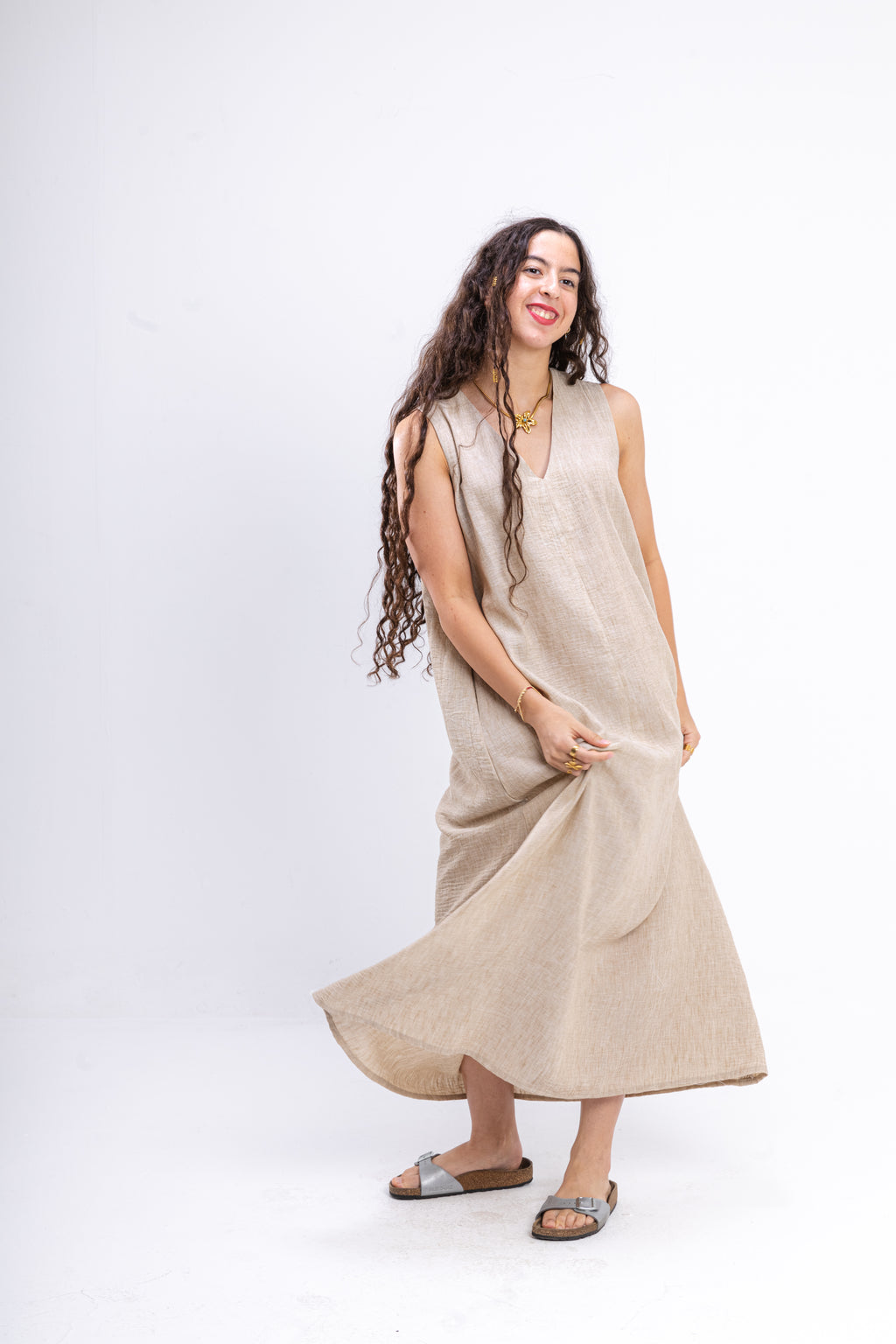 Beige Summer Dress