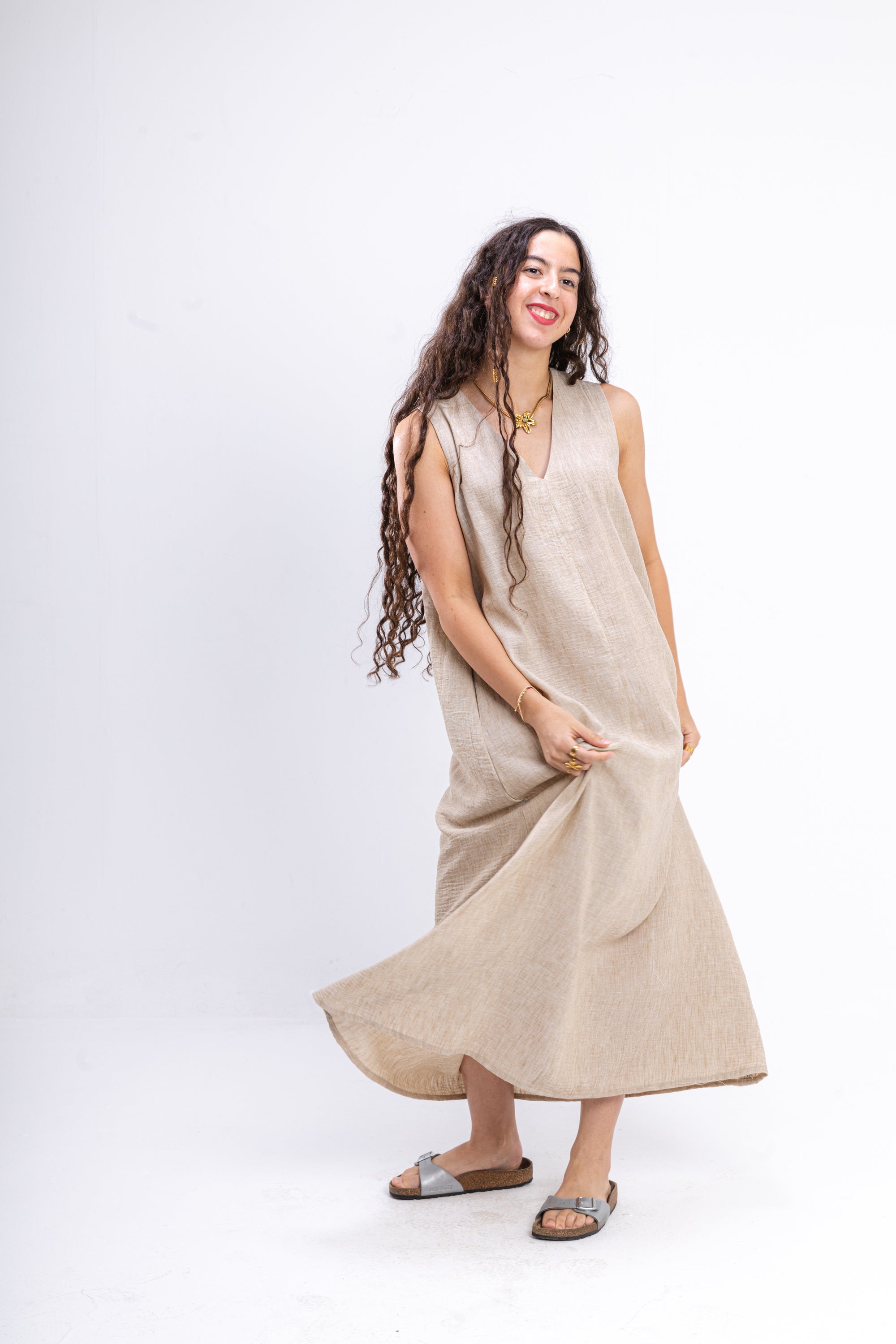 Beige Summer Dress
