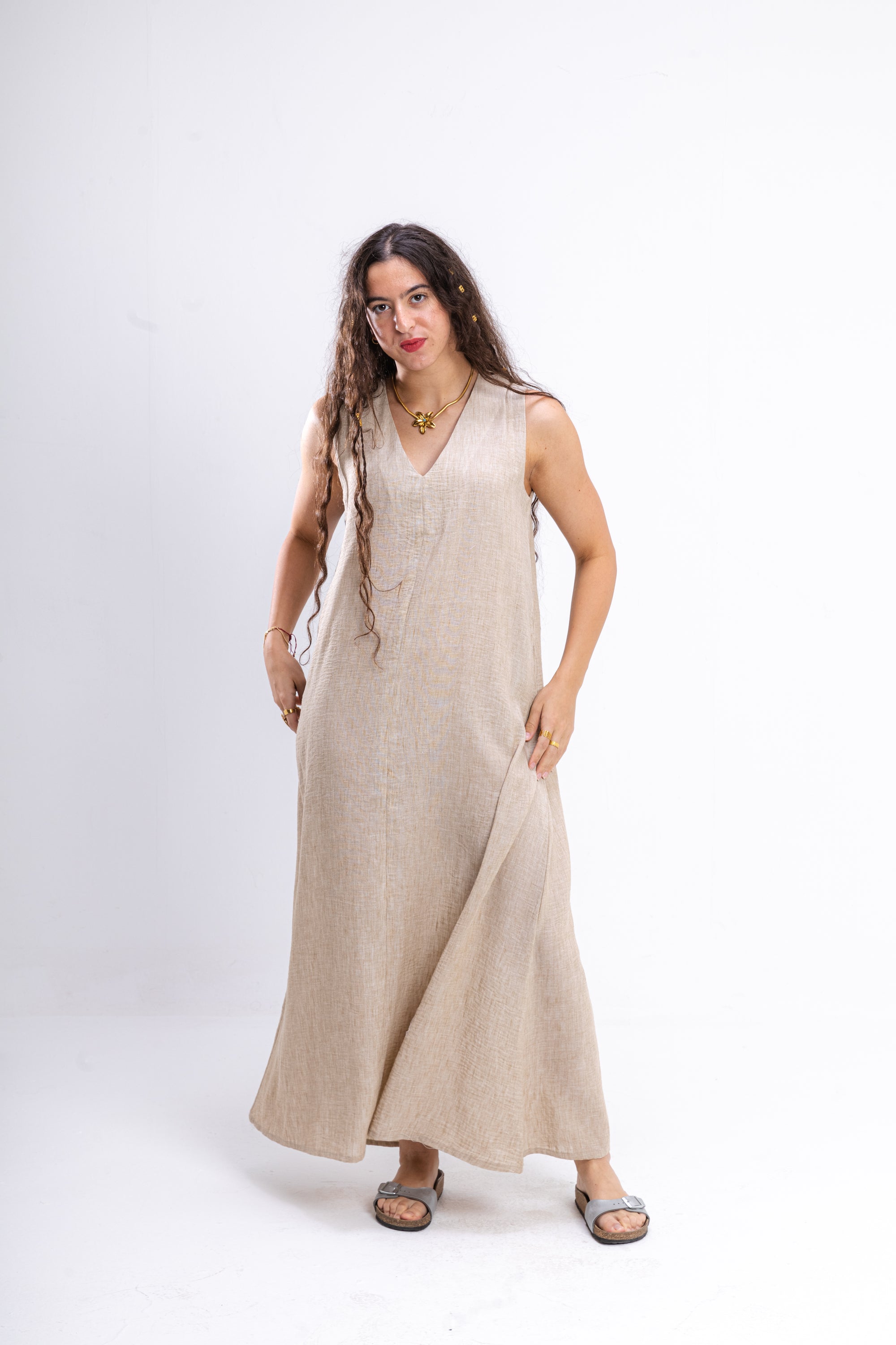 Beige Summer Dress