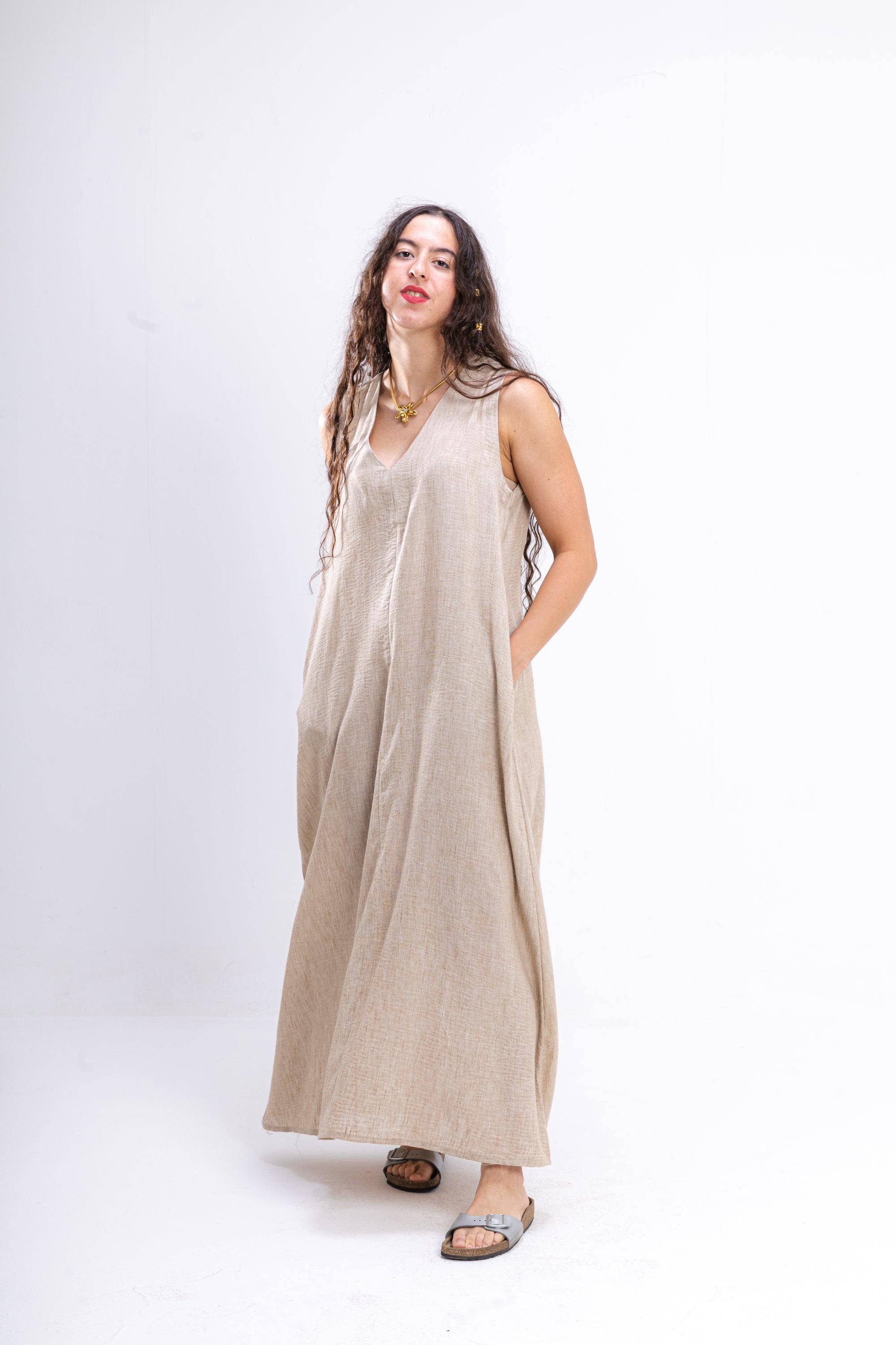 Beige Summer Dress