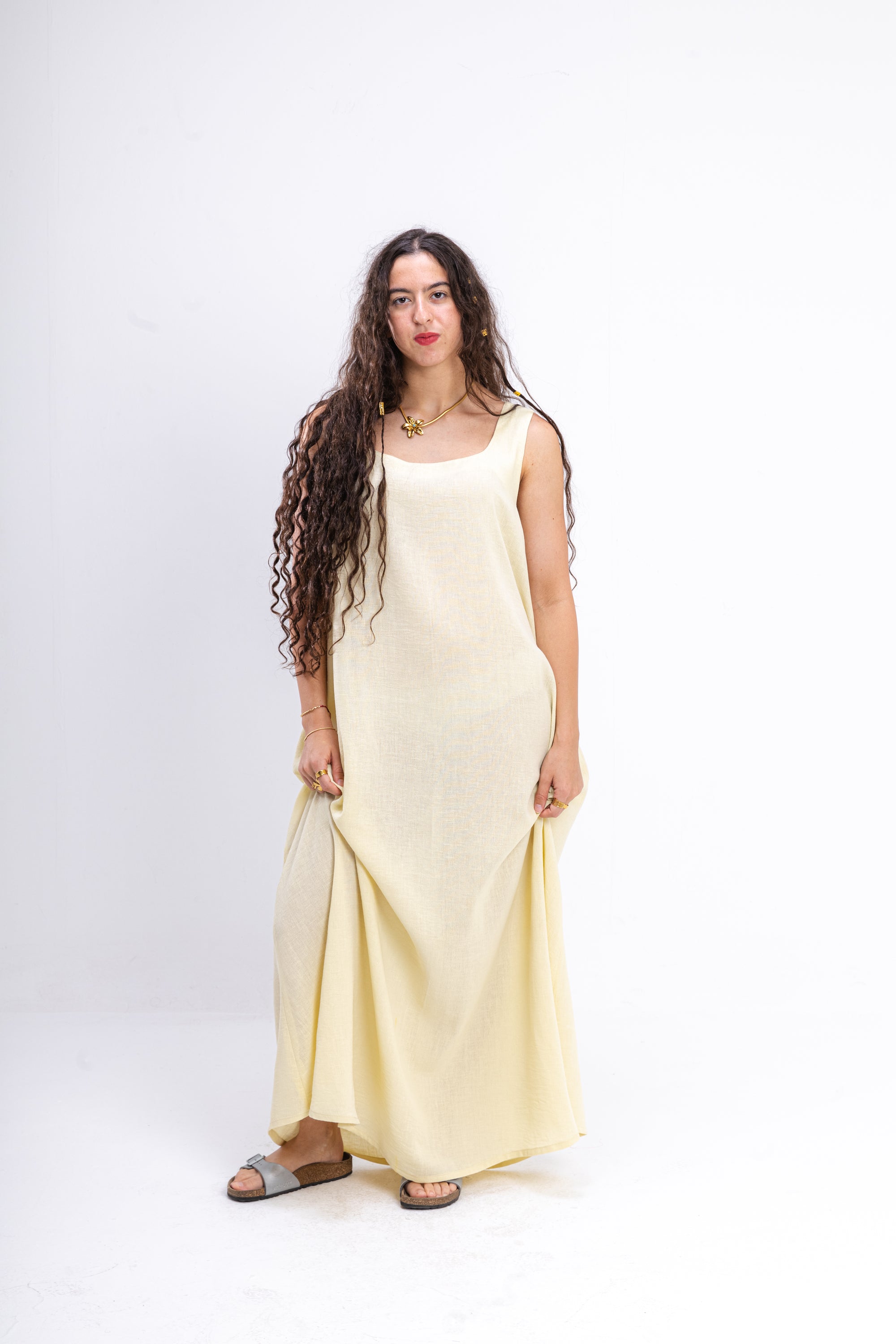 Butter Yellow Summer Dress