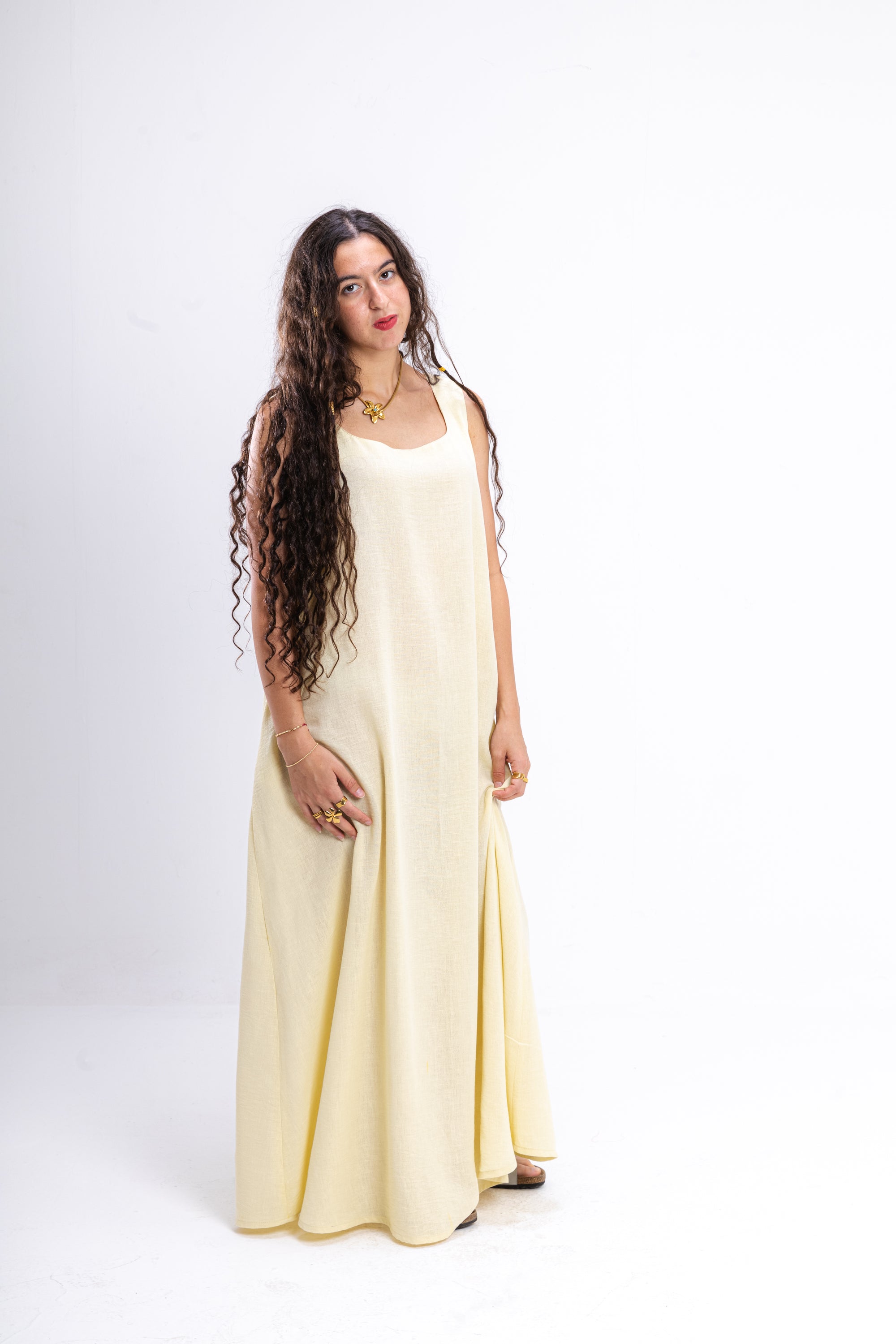 Butter Yellow Summer Dress