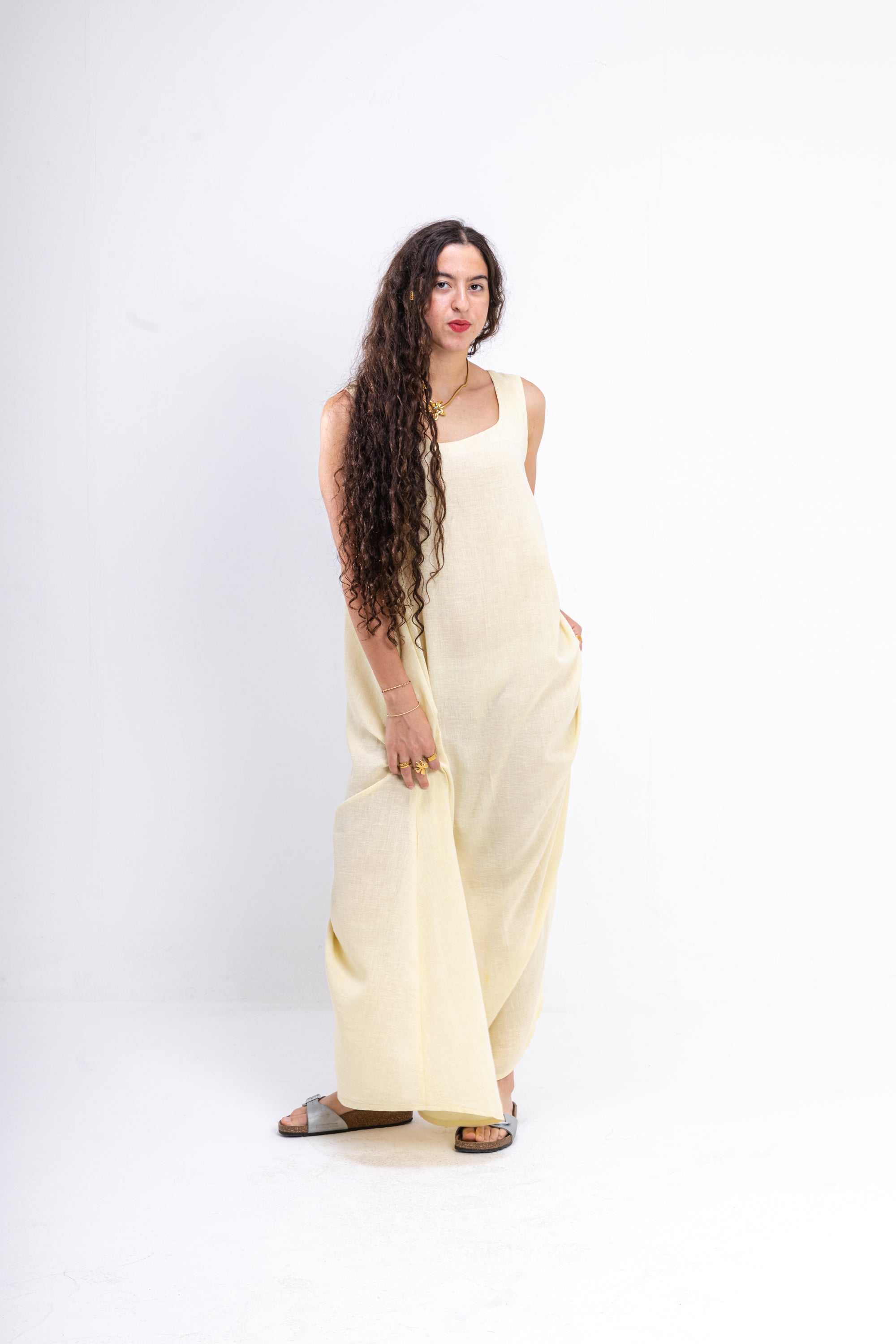 Butter Yellow Summer Dress