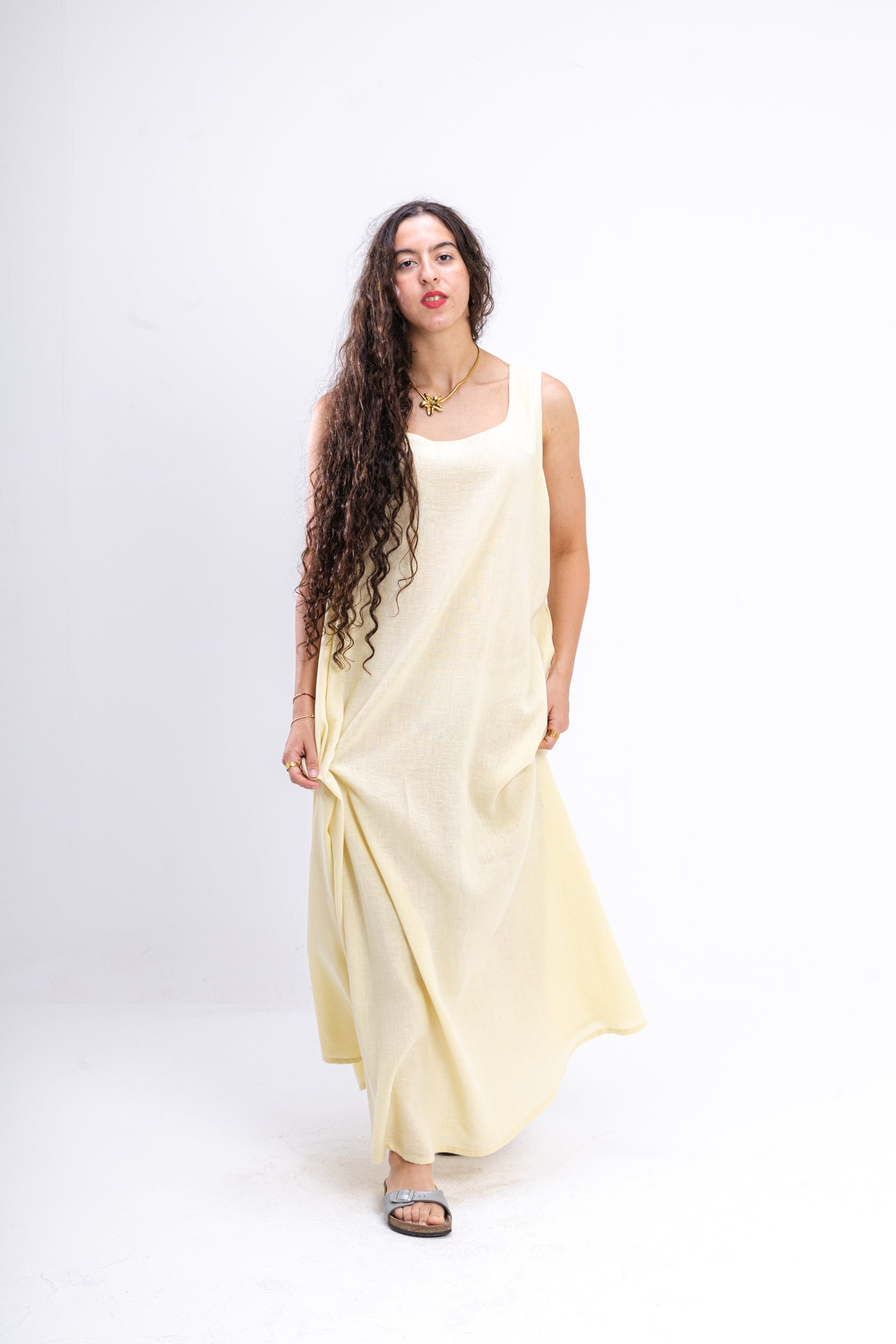 Butter Yellow Summer Dress