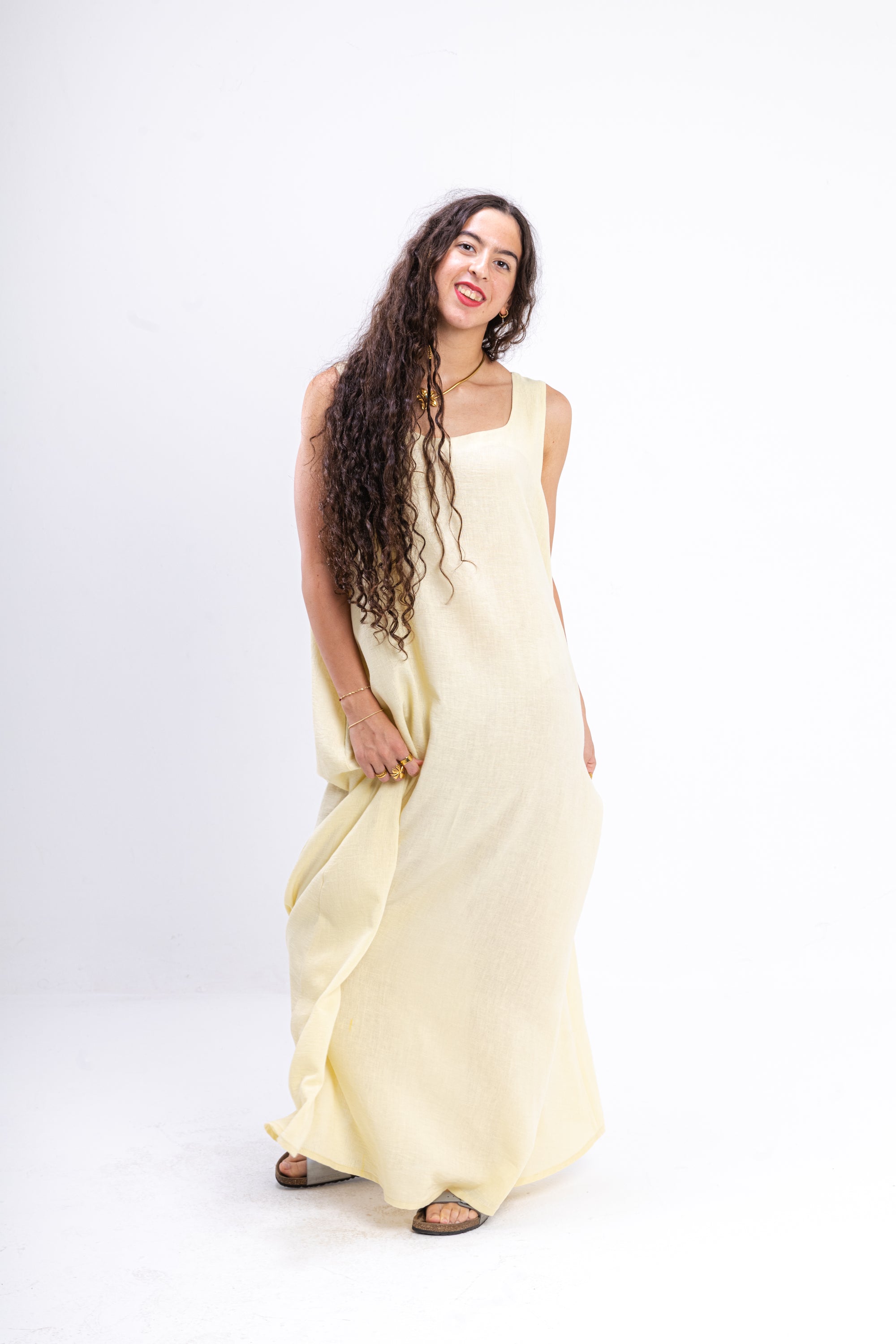 Butter Yellow Summer Dress