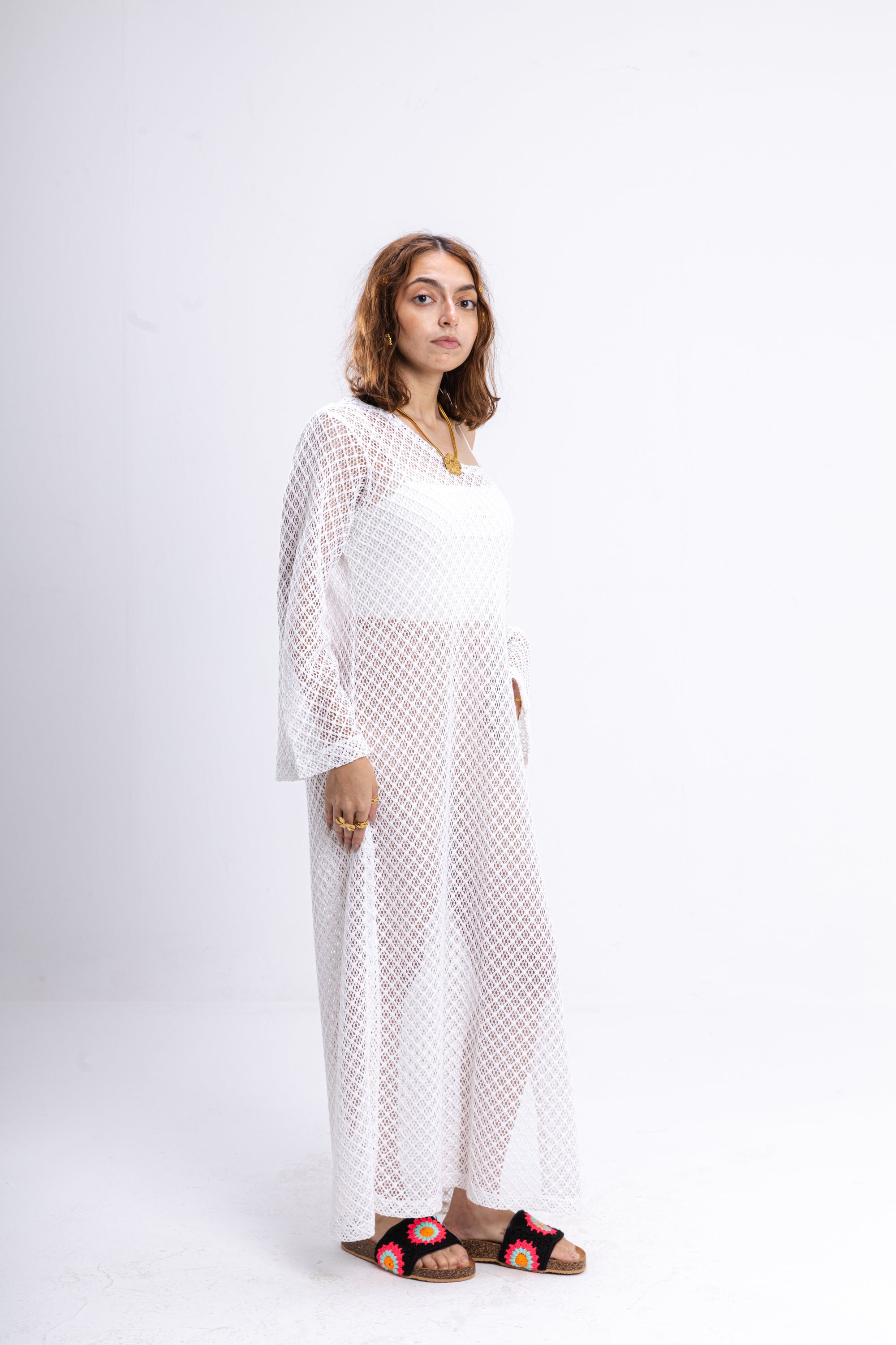 White Knit Dress