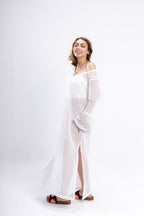 White Knit Dress