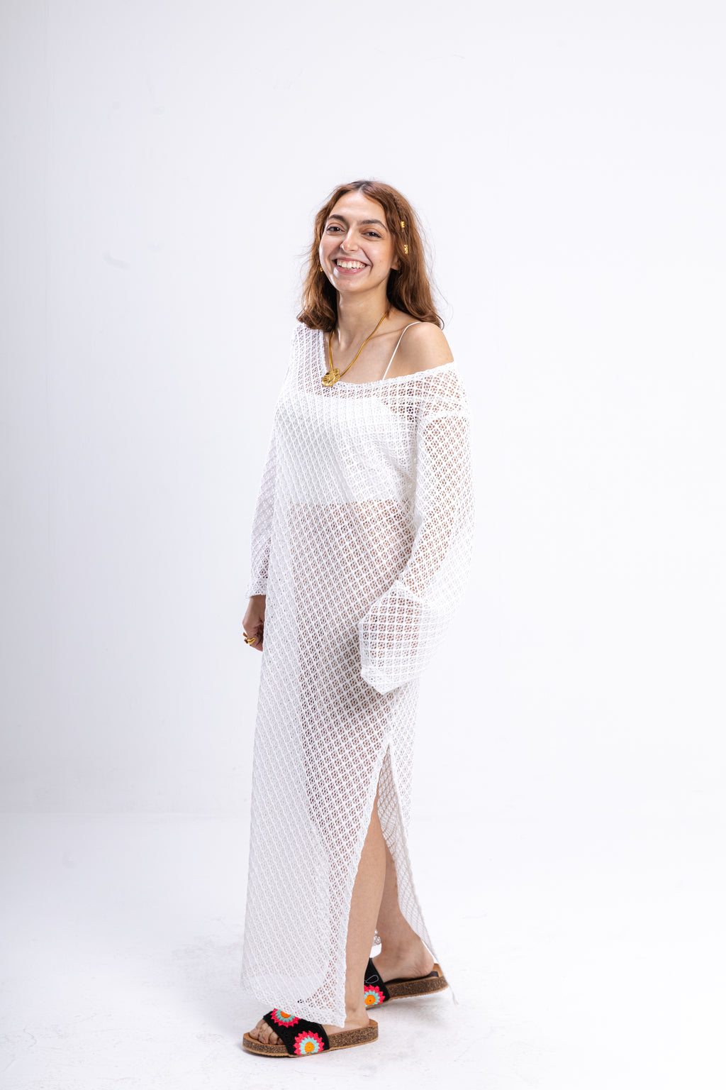 White Knit Dress
