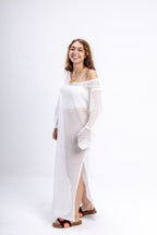 White Knit Dress