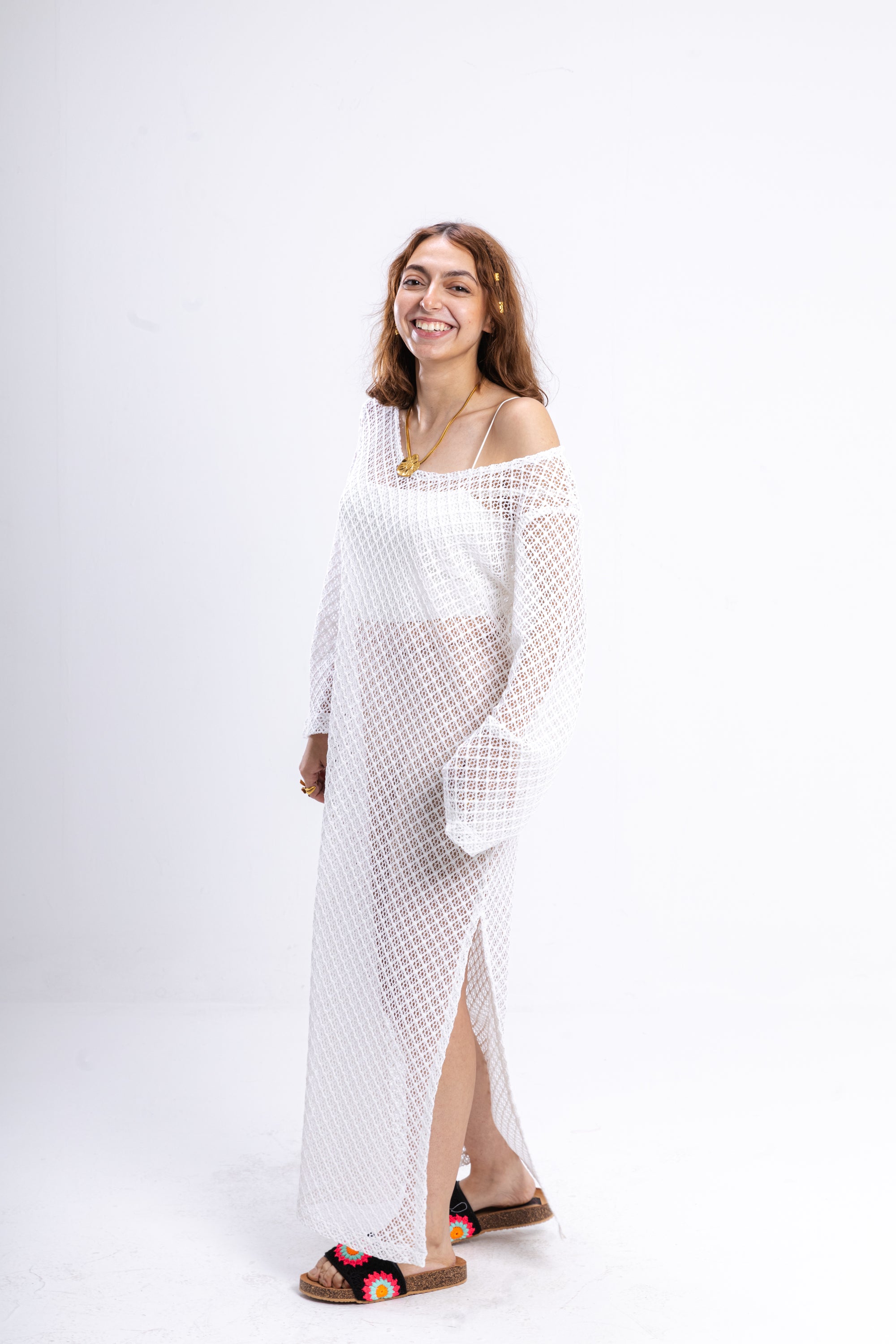 White Knit Dress