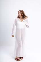 White Knit Dress