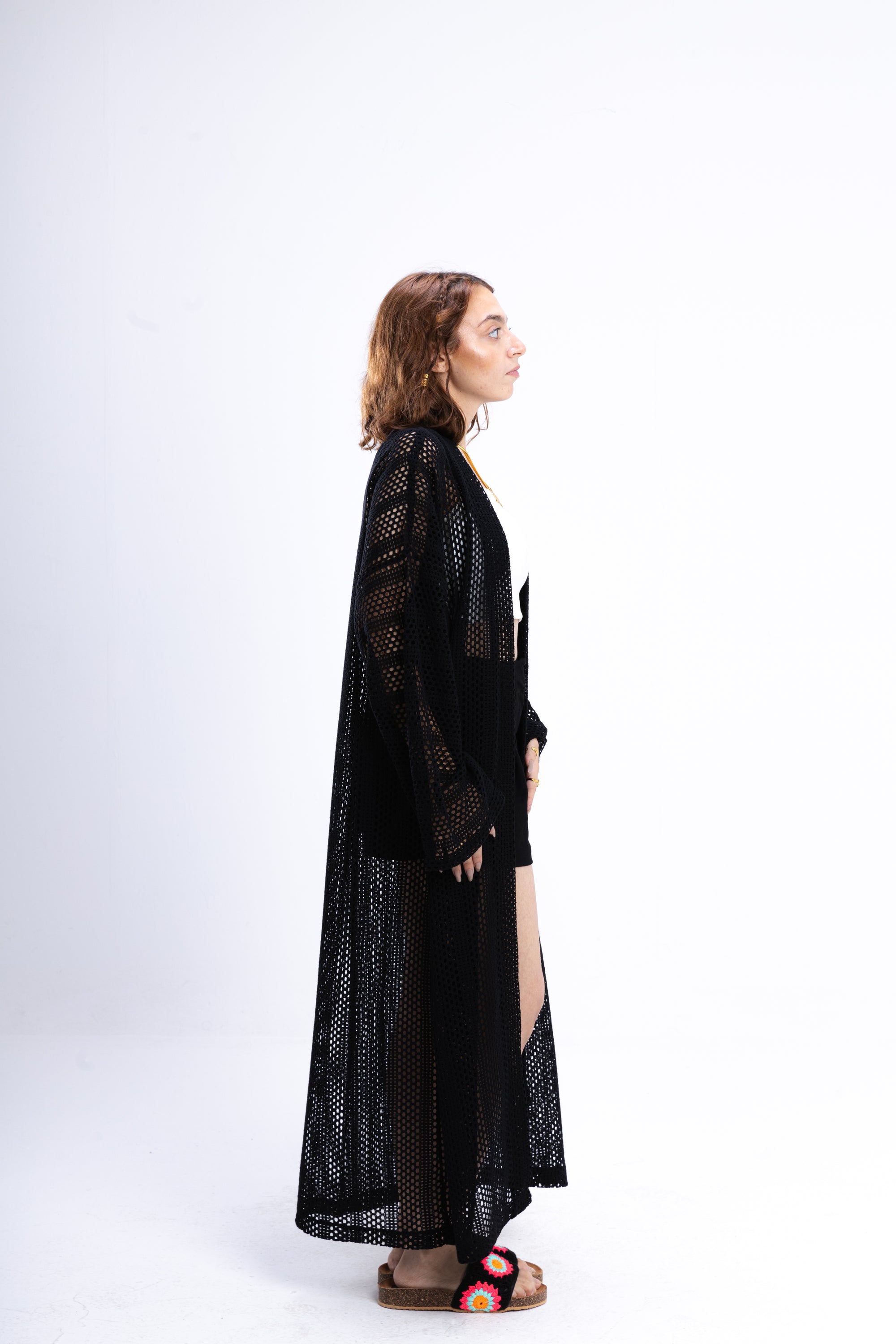 Black Knit Cover Up