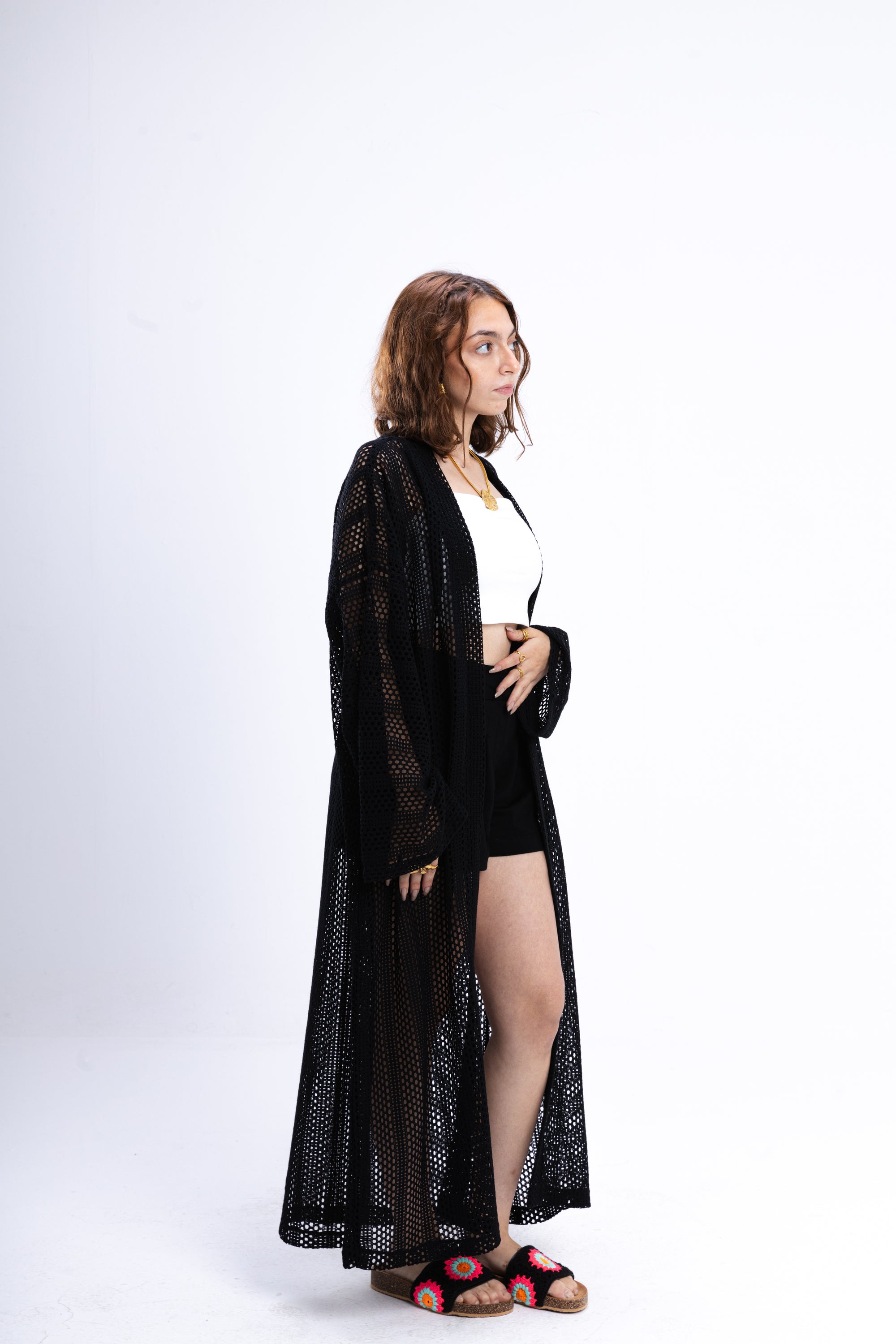 Black Knit Cover Up